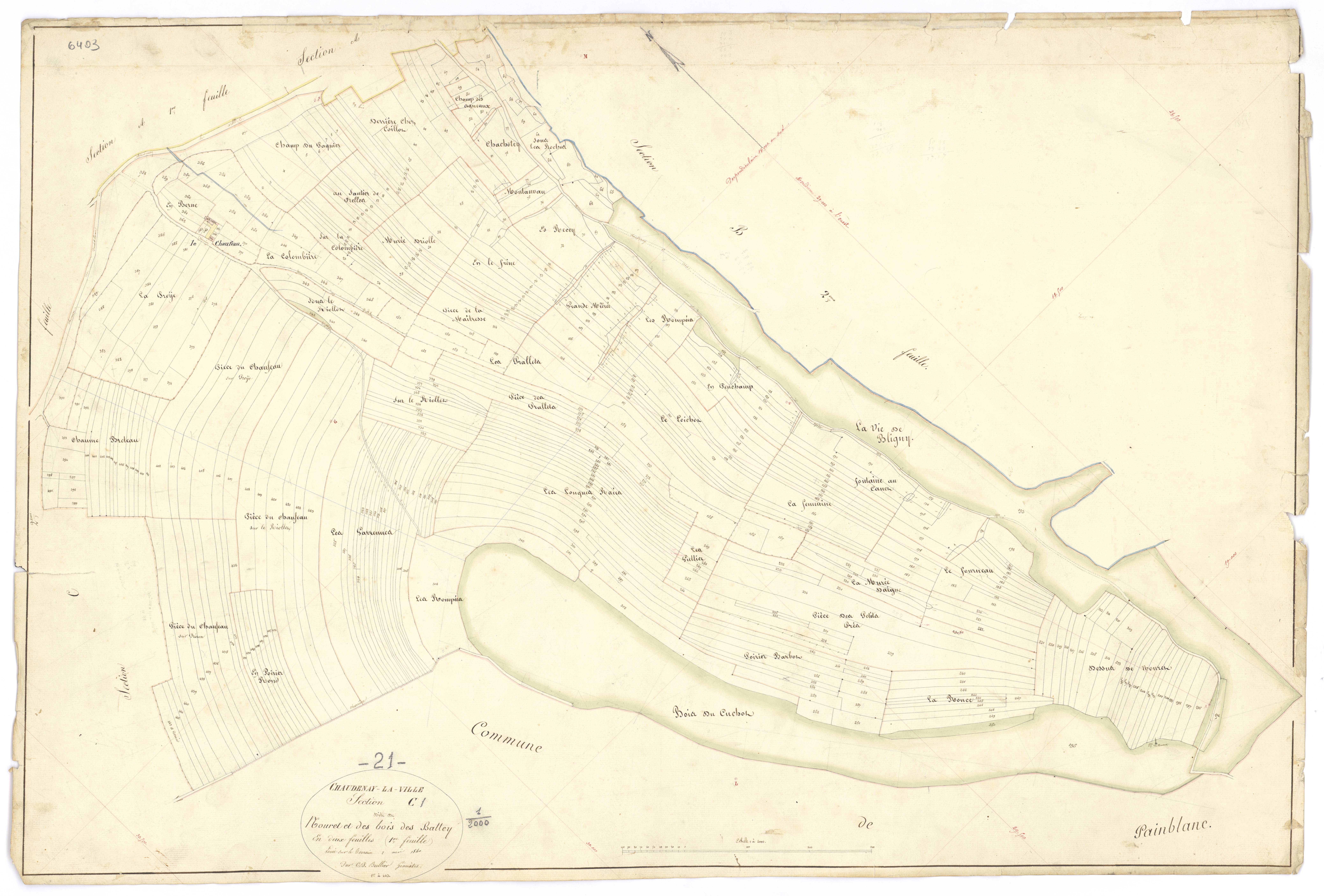 Chaudenay-la-Ville - Section C1 - 3 P PLAN 162/6