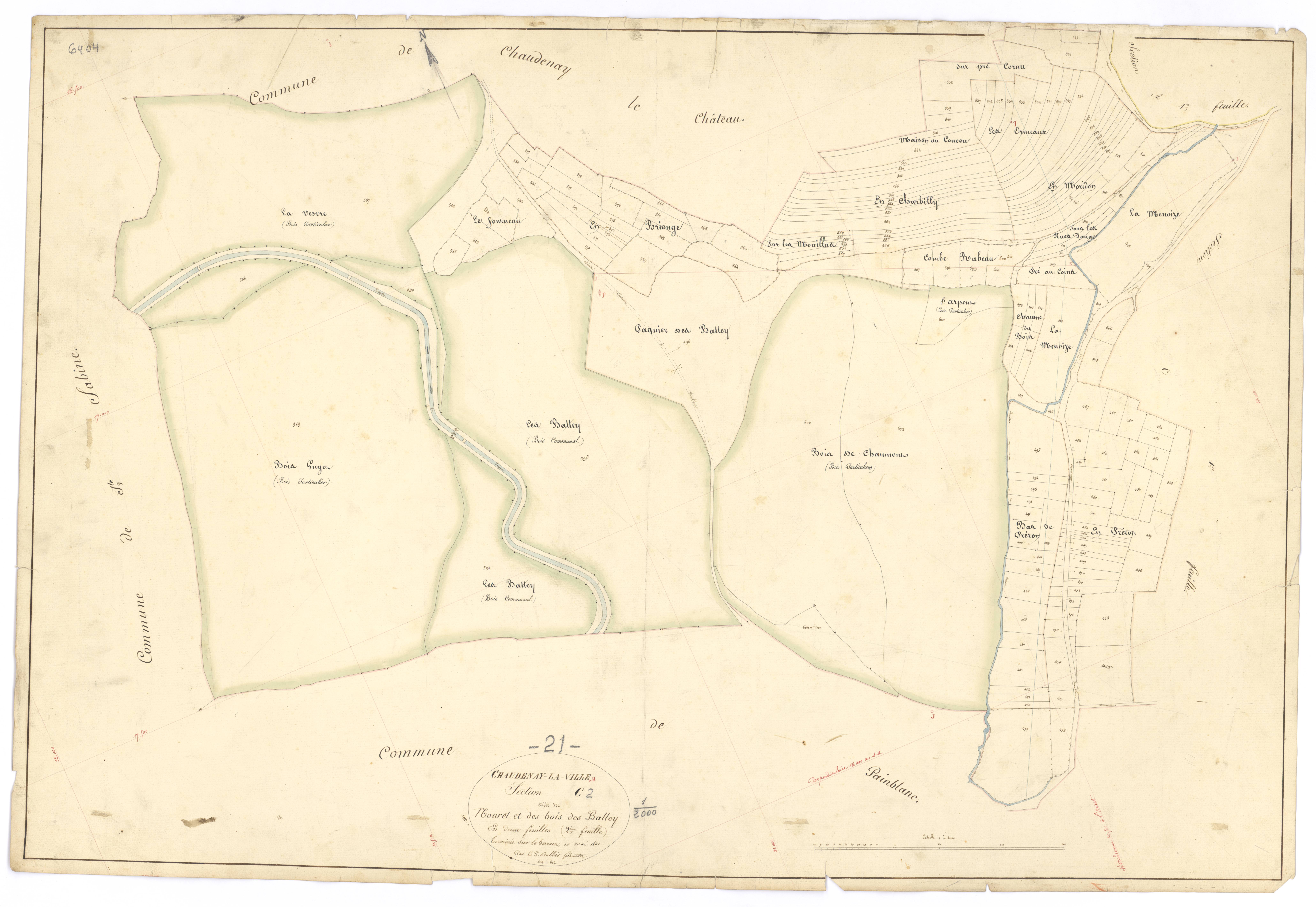 Chaudenay-la-Ville - Section C2 - 3 P PLAN 162/7