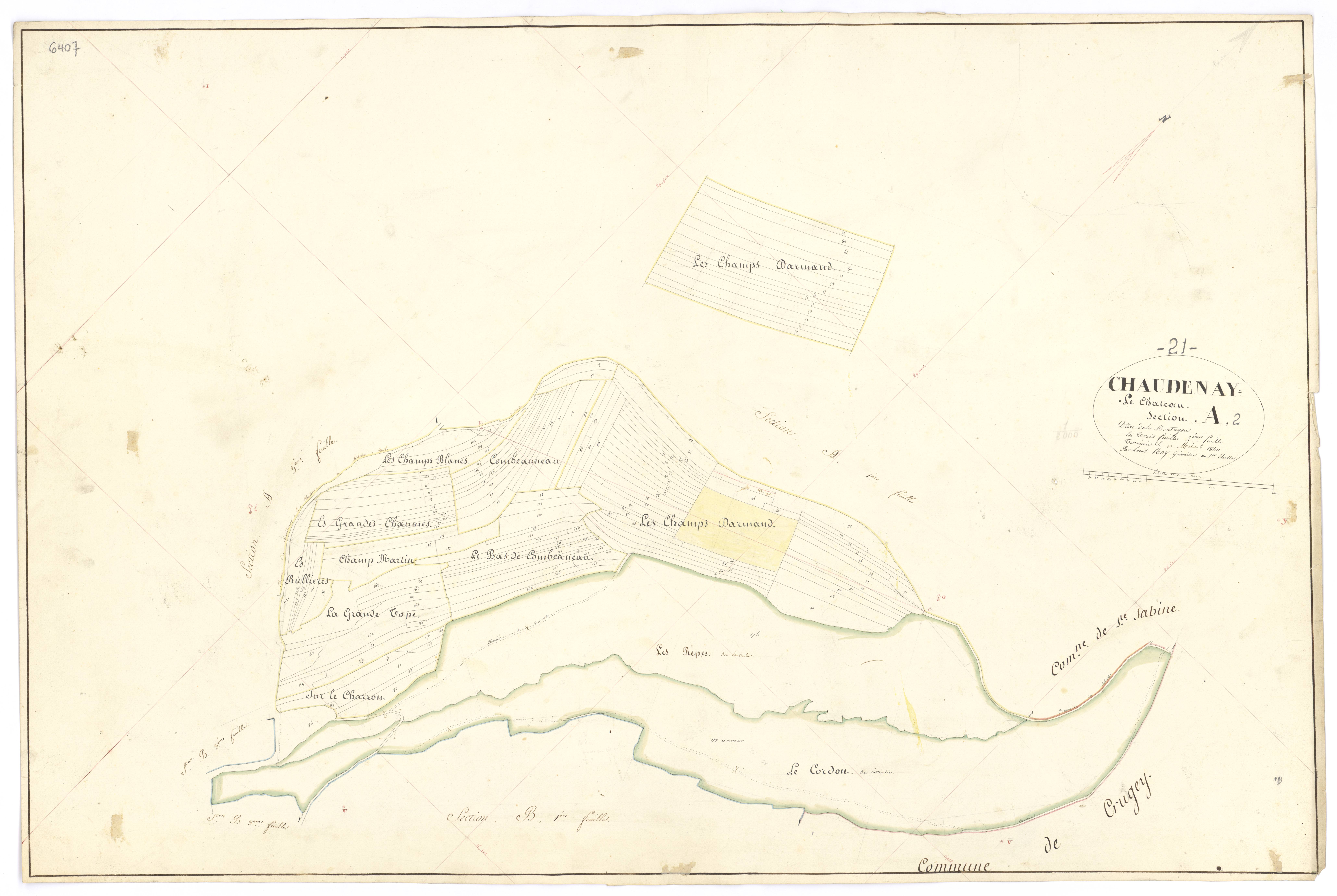 Chaudenay-le-Château - Section A2 - 3 P PLAN 163/3