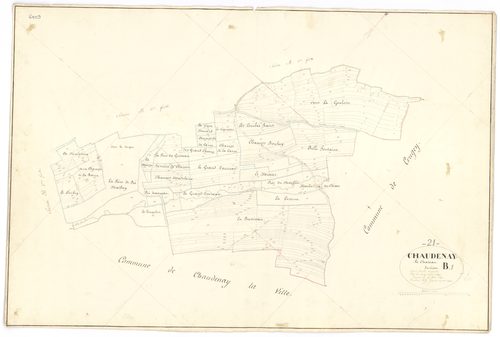 Chaudenay-le-Château - Section B1 - 3 P PLAN 163/5