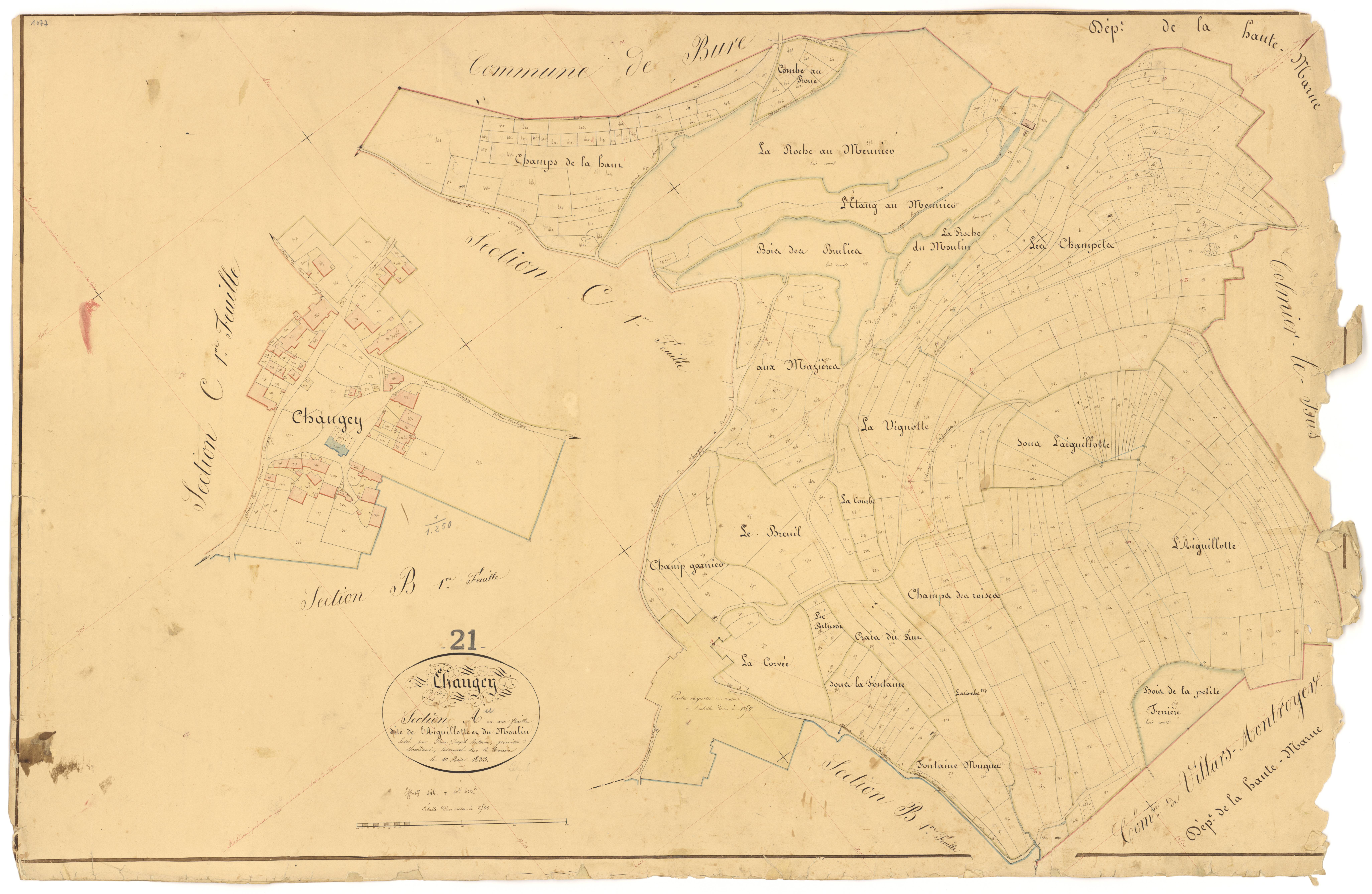 Chaugey - Section A - 3 P PLAN 164/2