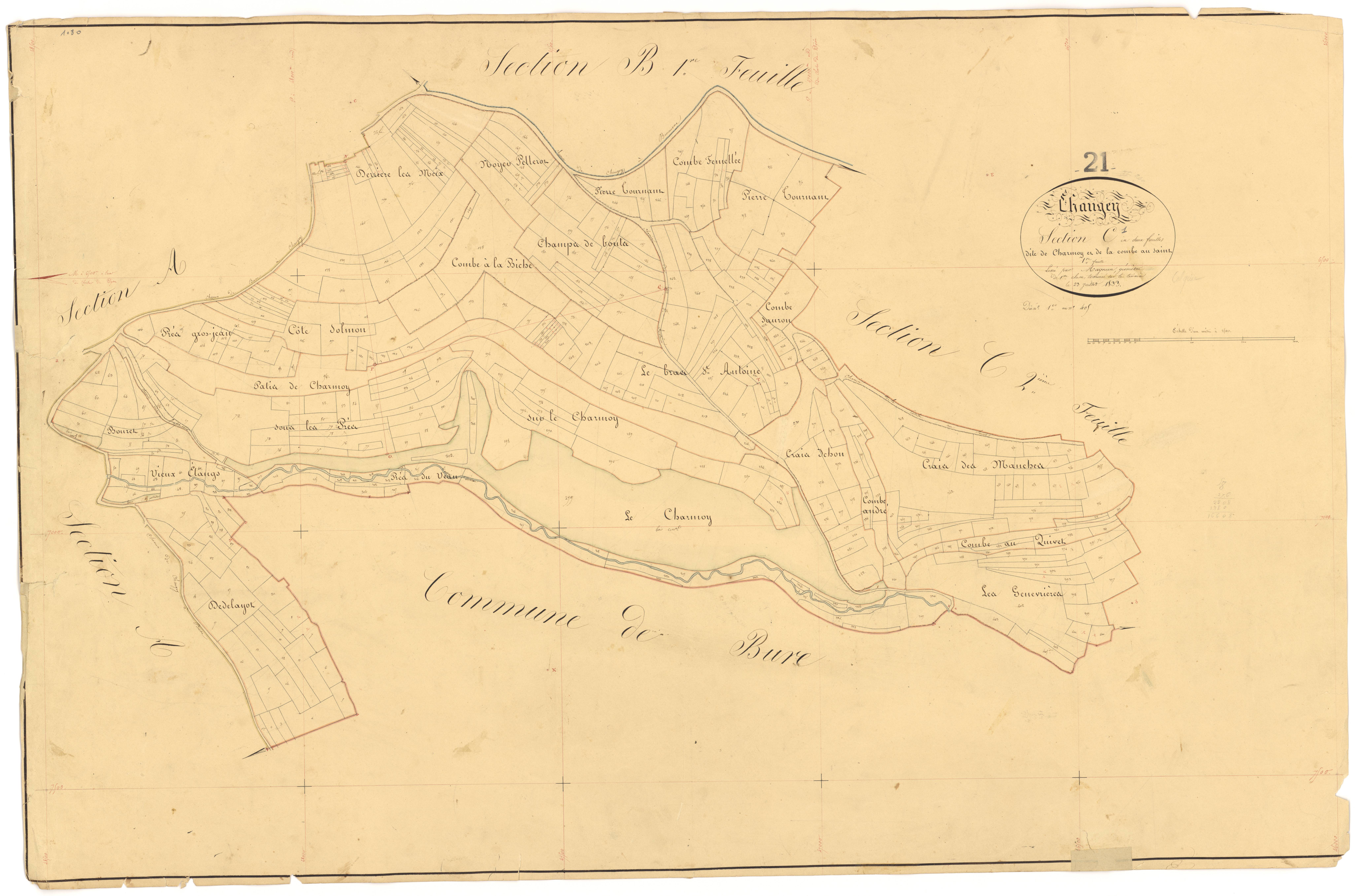 Chaugey - Section C1 - 3 P PLAN 164/5