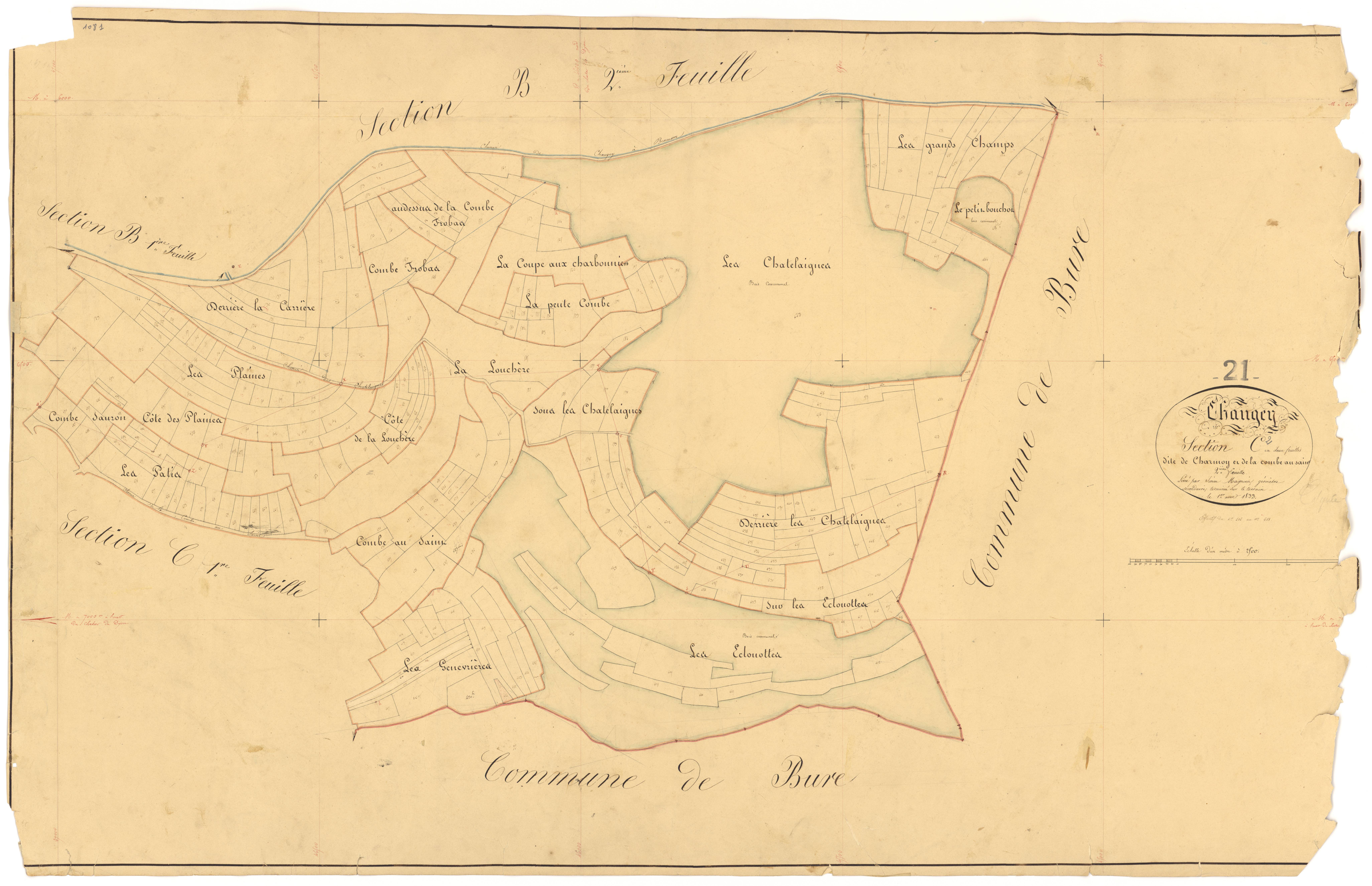 Chaugey - Section C2 - 3 P PLAN 164/6