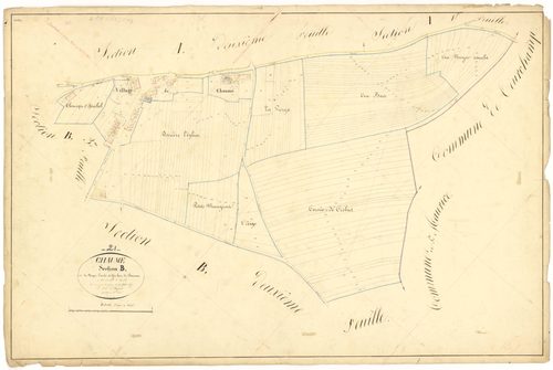 Chaume-et-Courchamp - Section B1 - 3 P PLAN 167/4