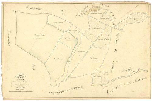 Chaume-et-Courchamp - Section B3 - 3 P PLAN 167/6