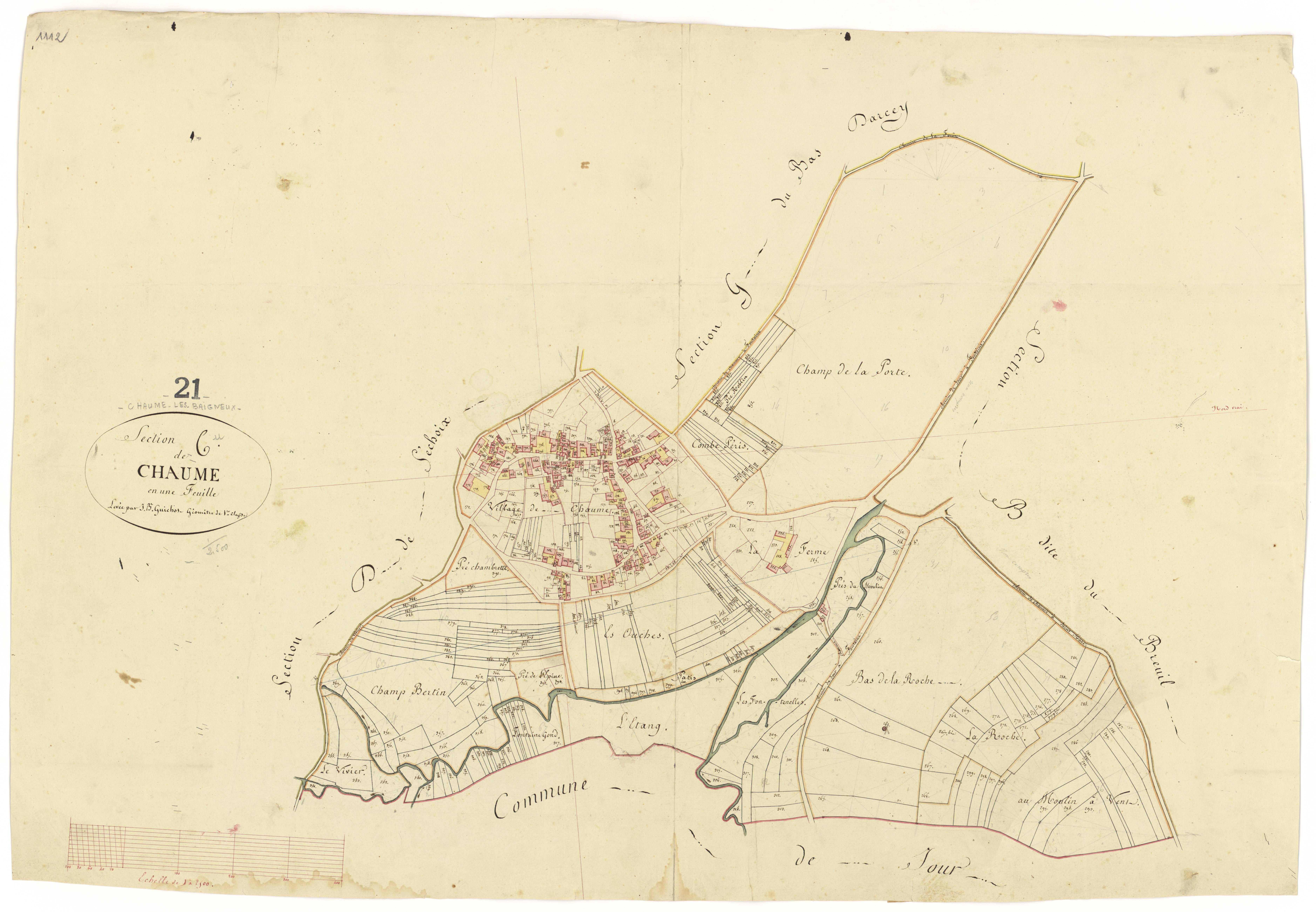 Chaume-lès-Baigneux - Section C - 3 P PLAN 166/4