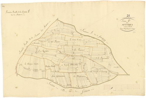 Chaume-lès-Baigneux - Section E1 - 3 P PLAN 166/6