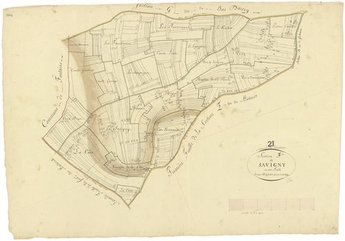 Chaume-lès-Baigneux - Section F - 3 P PLAN 166/8