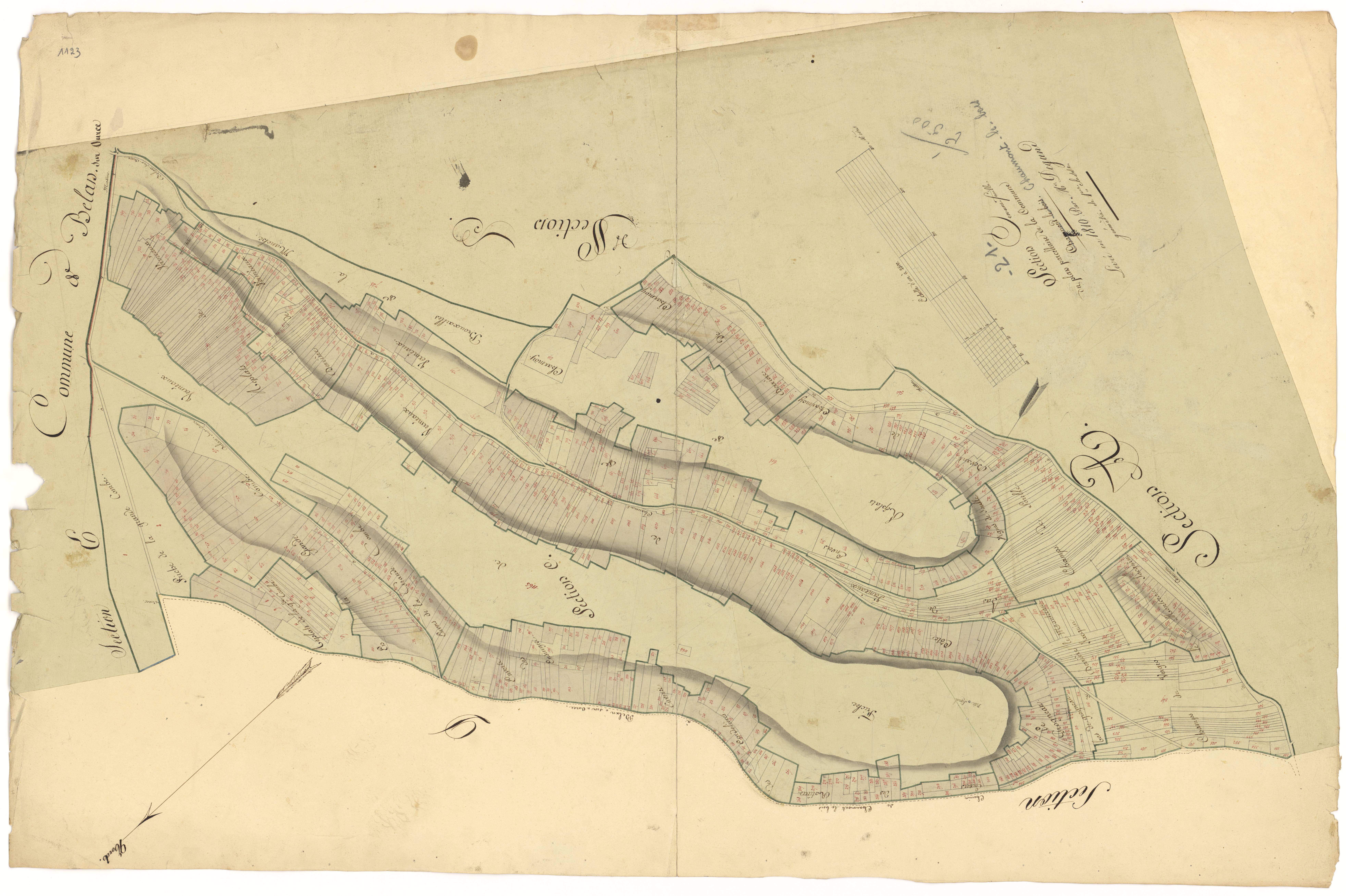 Chaumont-le-Bois - Section C - 3 P PLAN 168/5
