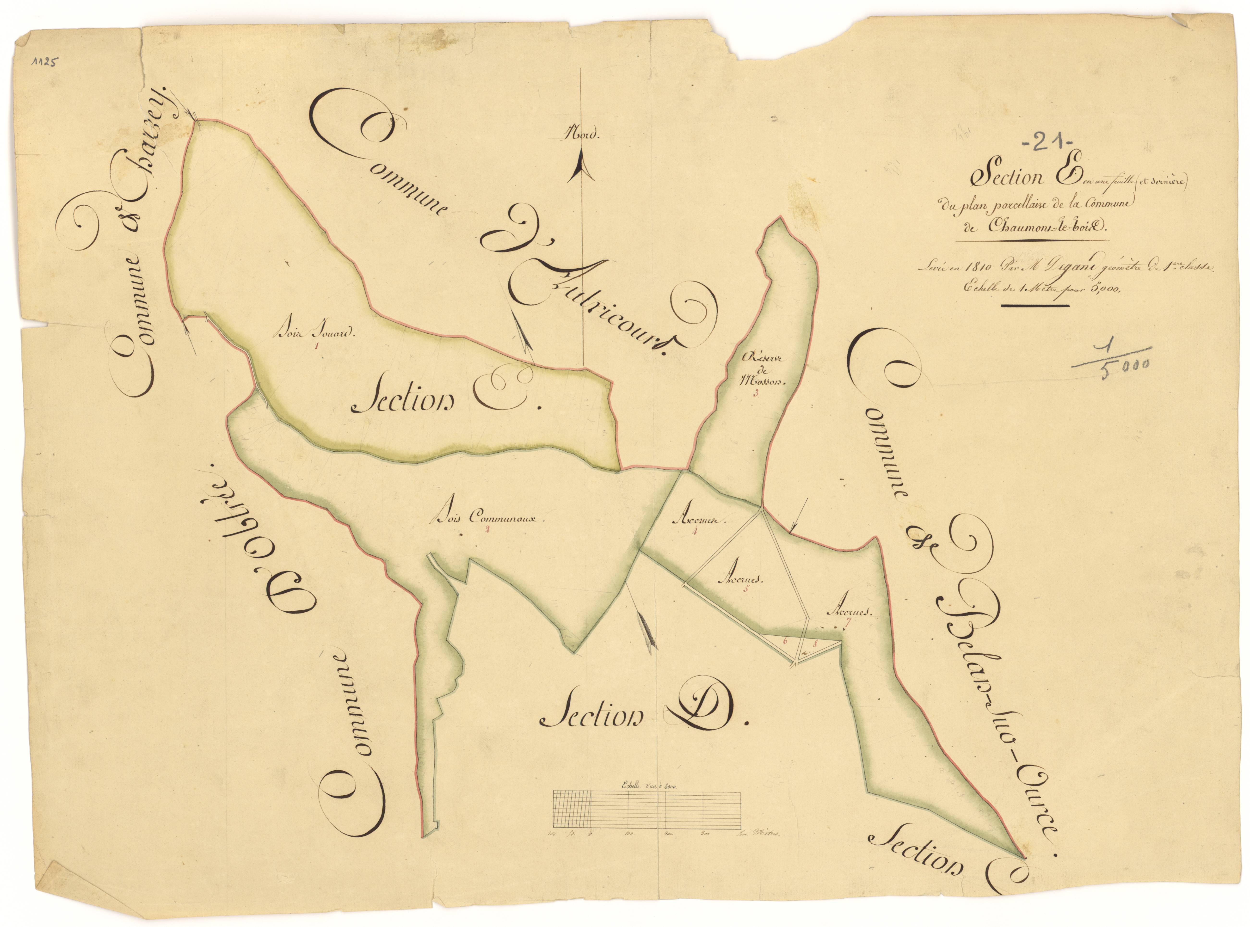 Chaumont-le-Bois - Section E - 3 P PLAN 168/7