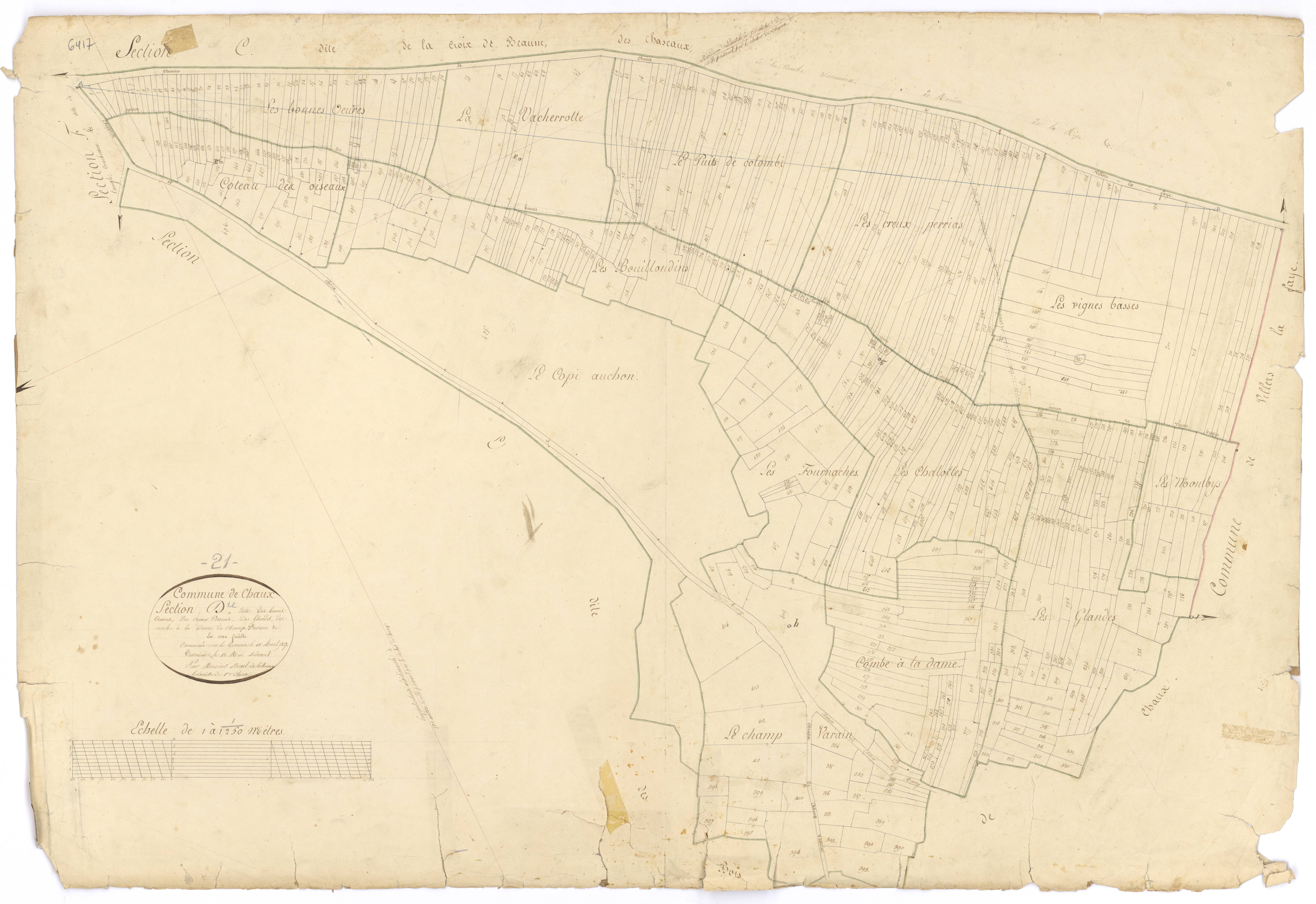Chaux - Section D - 3 P PLAN 169/5