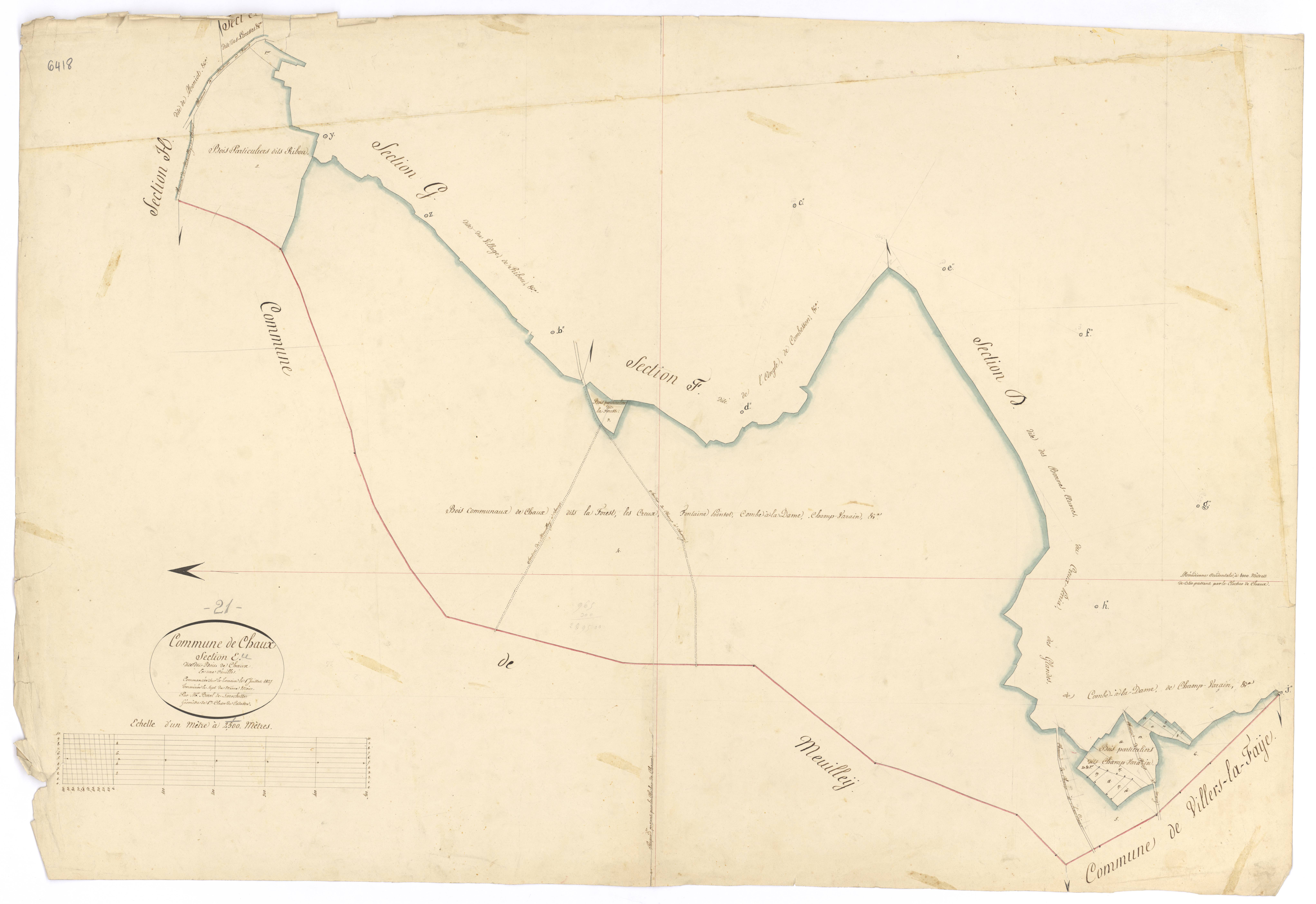 Chaux - Section E - 3 P PLAN 169/6