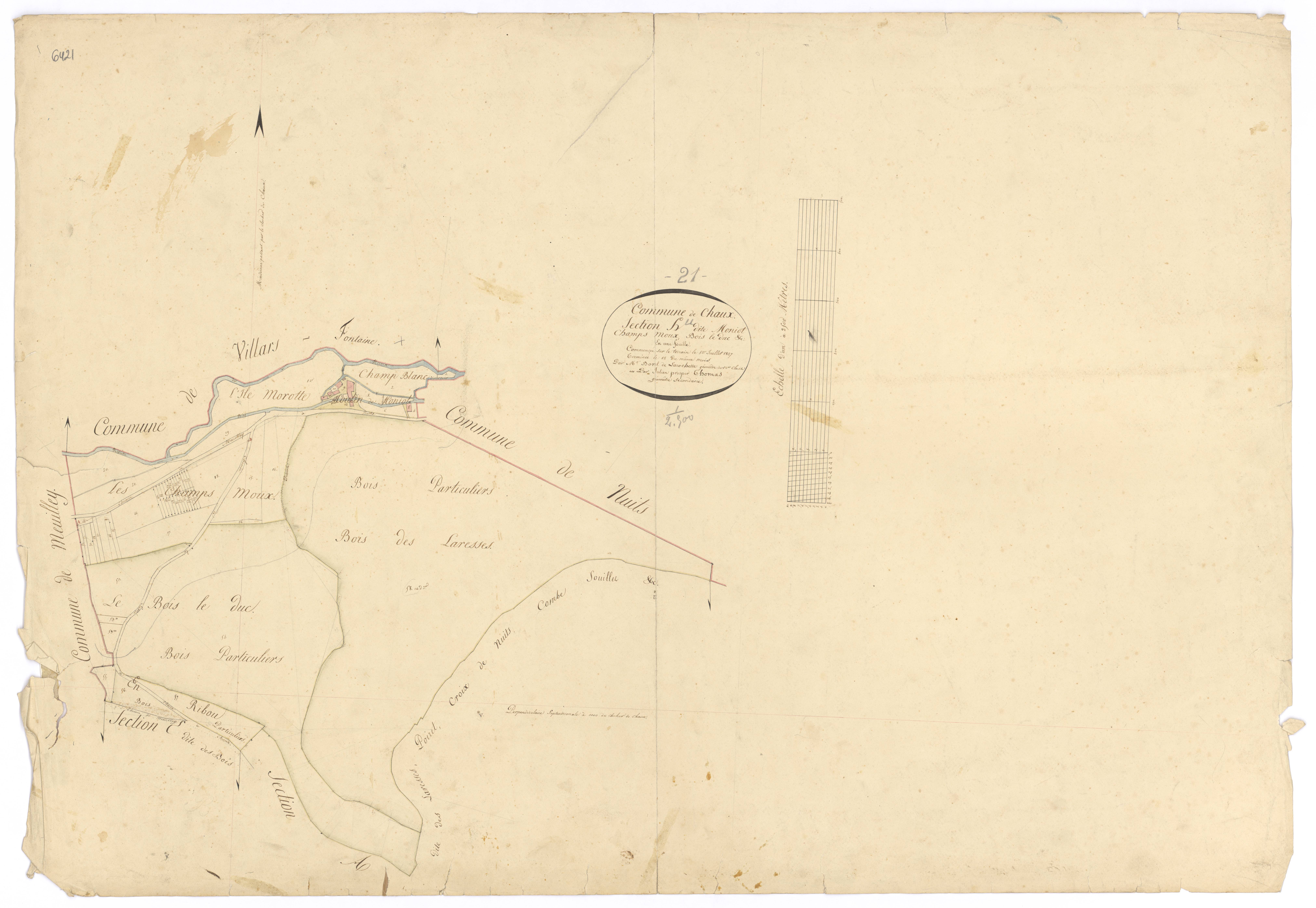 Chaux - Section H - 3 P PLAN 169/9