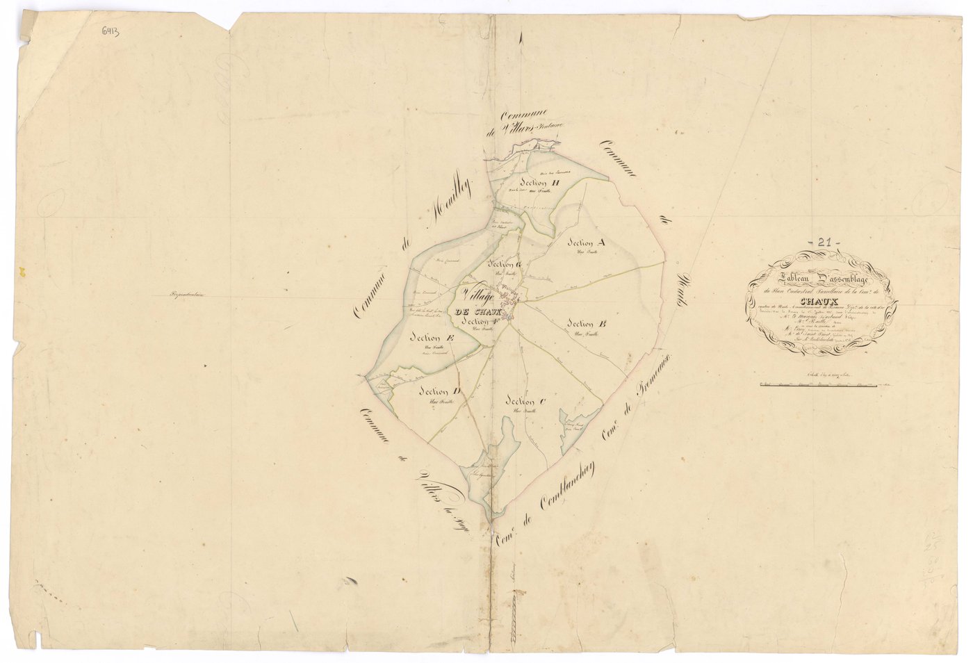 Chaux - Tableau d'assemblage - 3 P PLAN 169/1