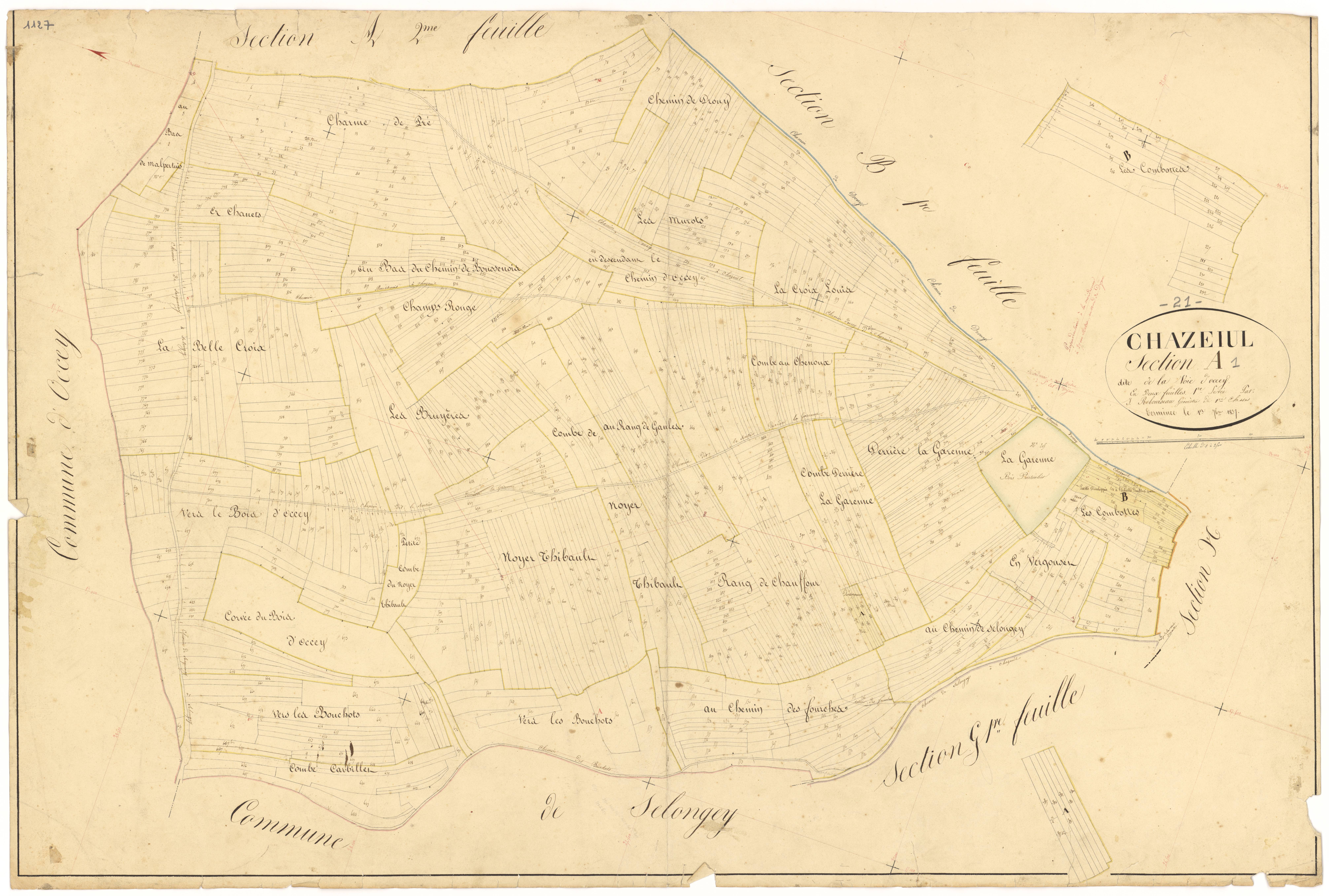 Chazeuil - Section A1 - 3 P PLAN 170/2