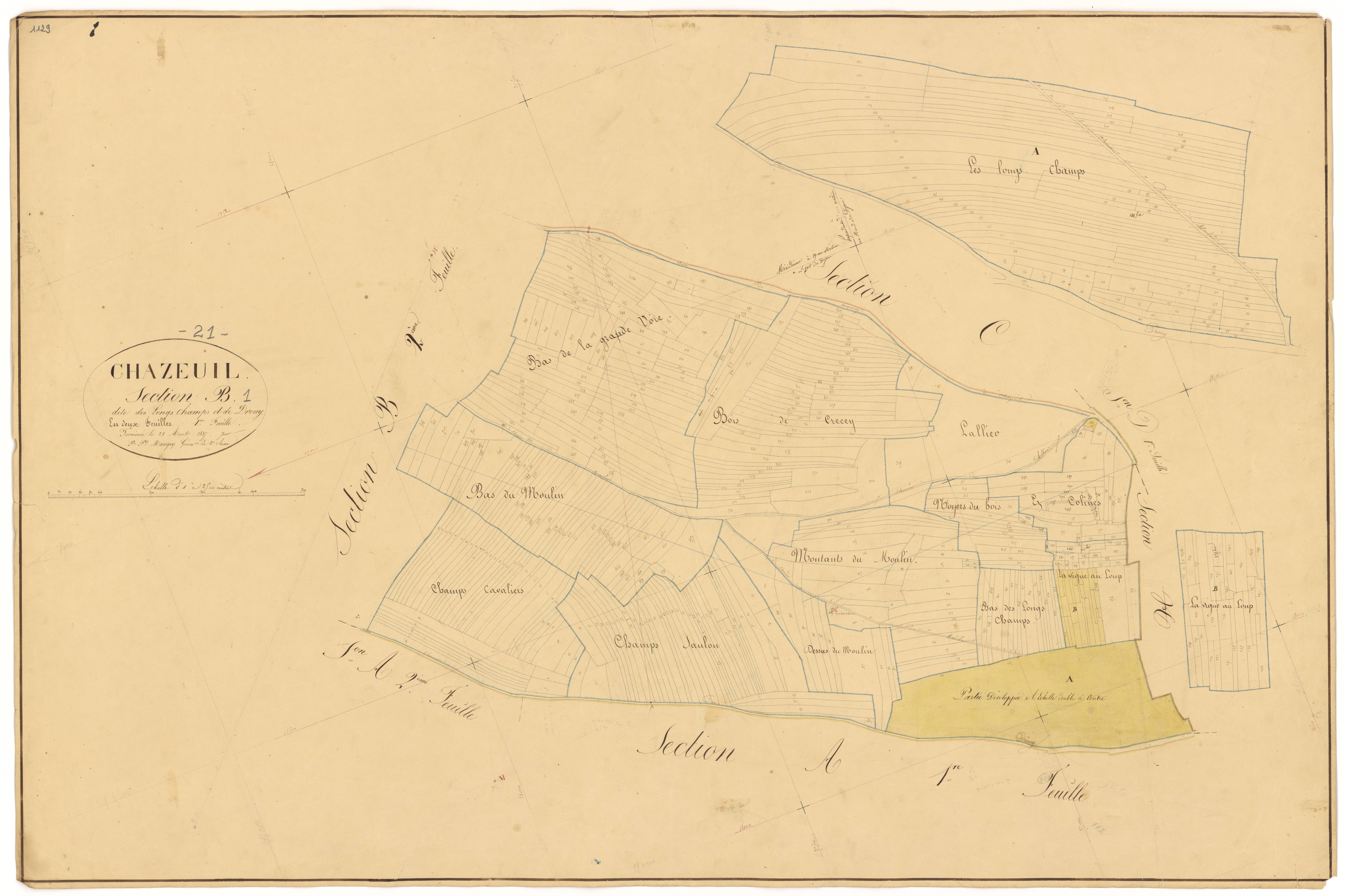 Chazeuil - Section B1 - 3 P PLAN 170/4