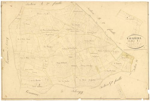Chazeuil - Section A1 - 3 P PLAN 170/2
