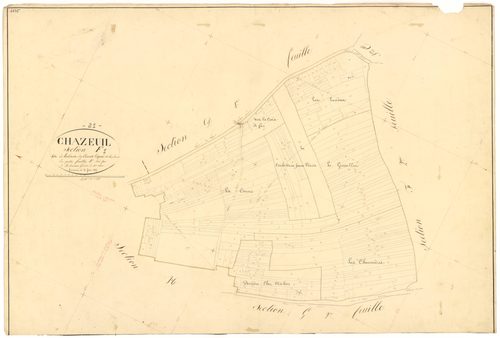 Chazeuil - Section F1 - 3 P PLAN 170/10