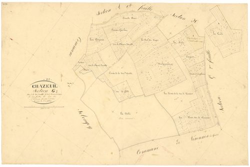 Chazeuil - Section G1 - 3 P PLAN 170/14
