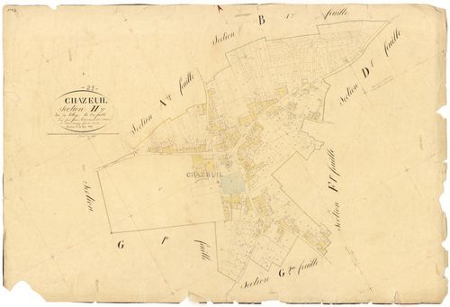 Chazeuil - Section H - 3 P PLAN 170/16