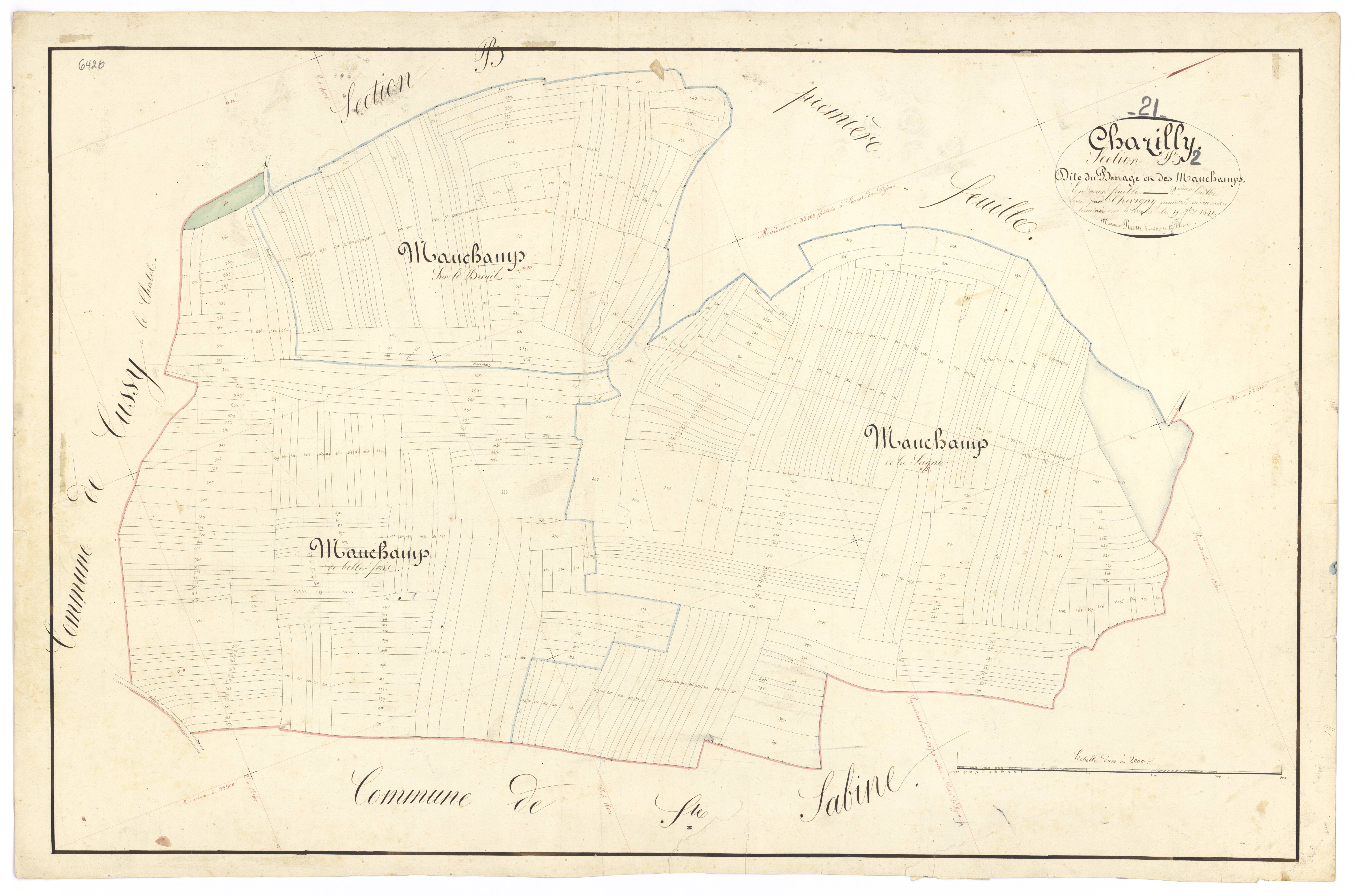 Chazilly - Section B2 - 3 P PLAN 171/5