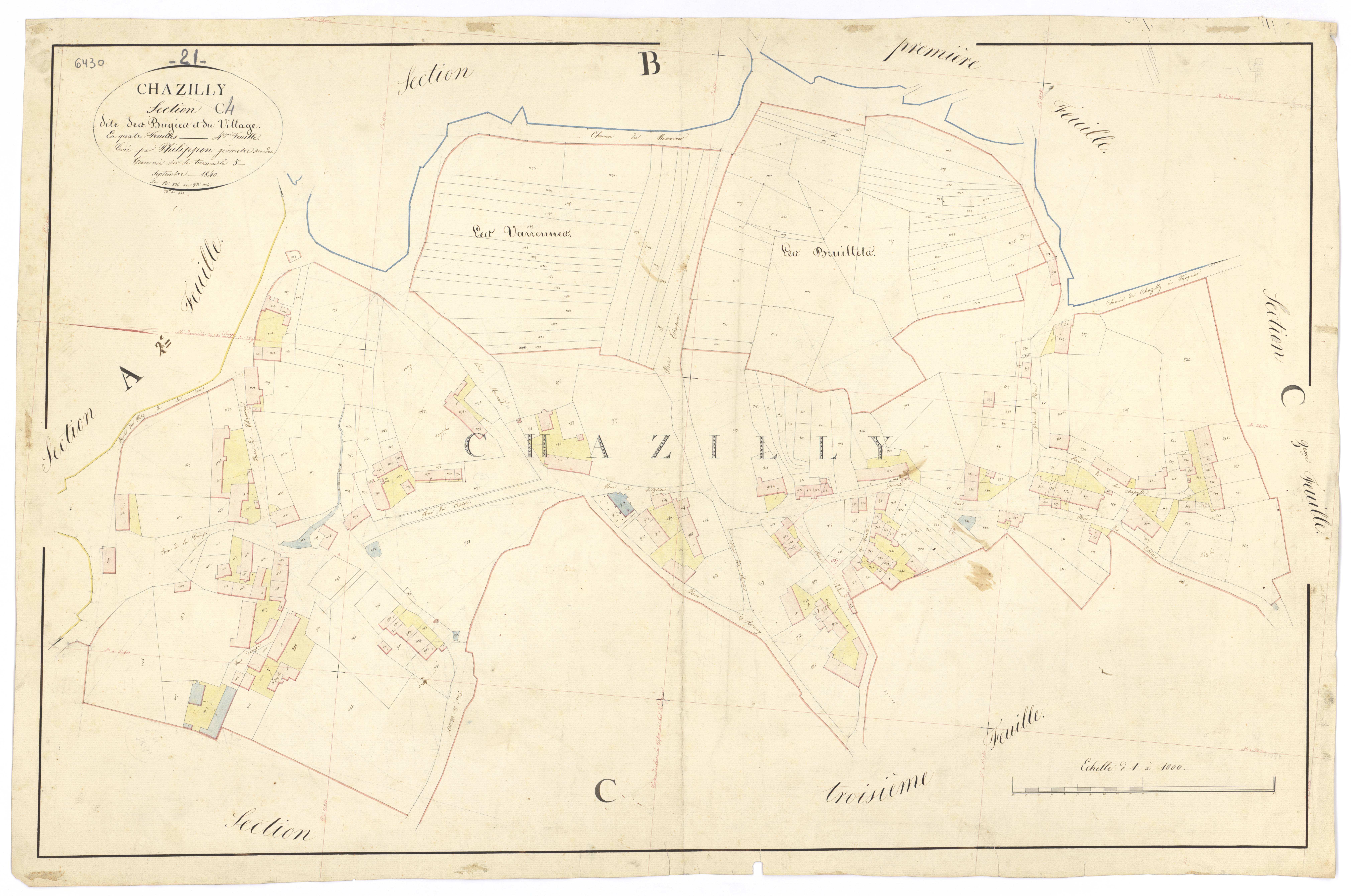 Chazilly - Section C4 - 3 P PLAN 171/9