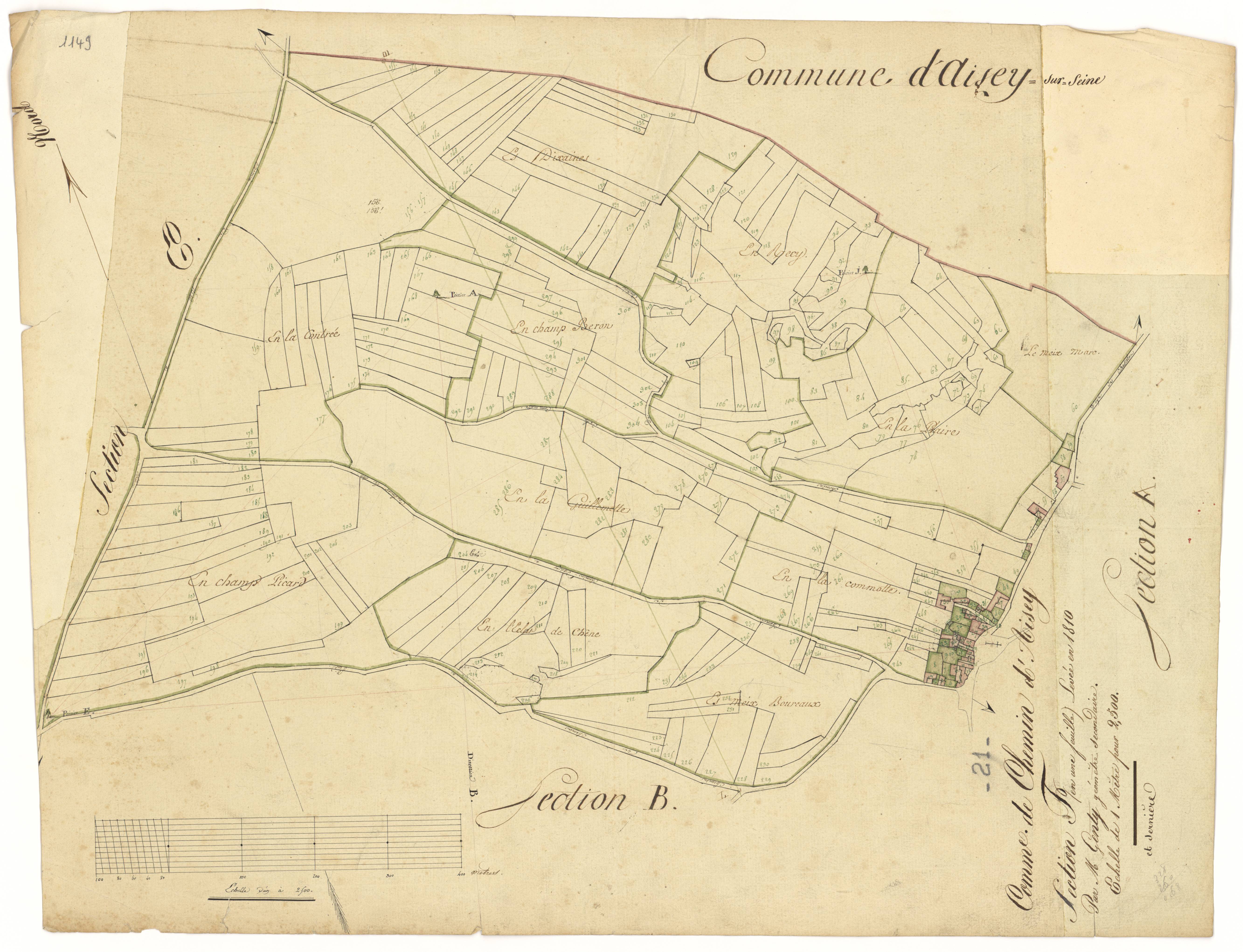 Chemin-d'Aisey - Section F - 3 P PLAN 172/8