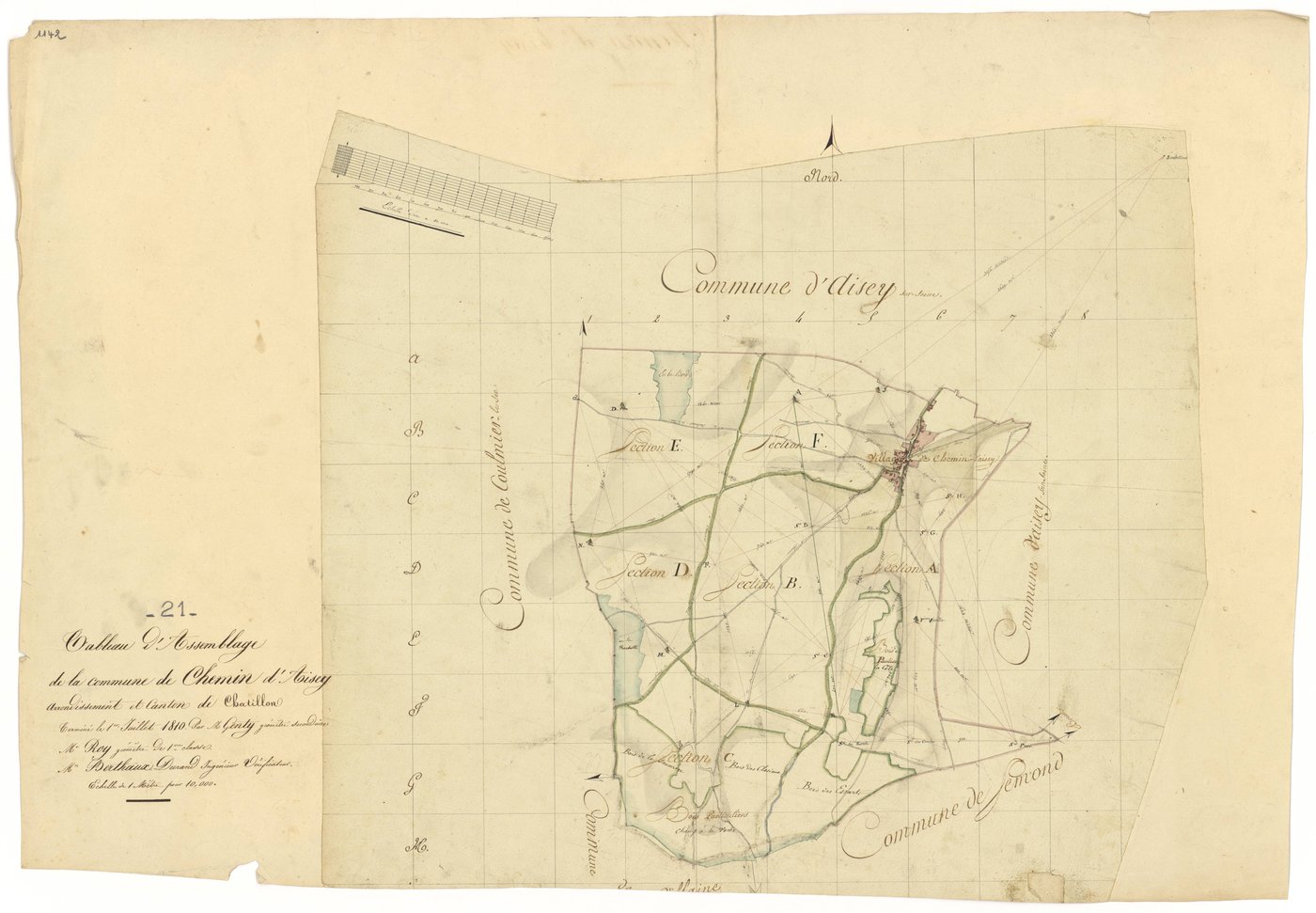Chemin-d'Aisey - Tableau d'assemblage - 3 P PLAN 172/1