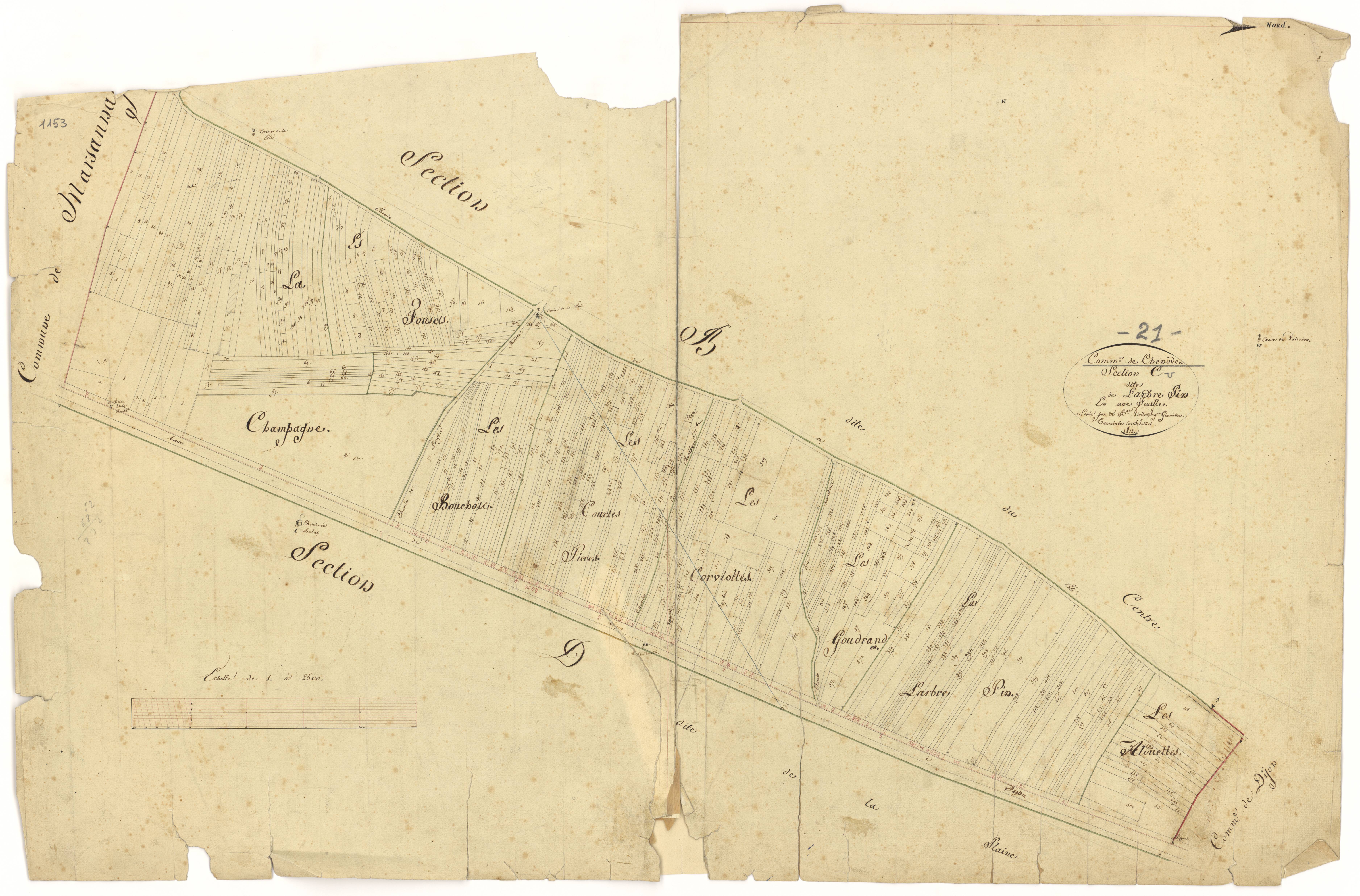 Chenôve - Section C - 3 P PLAN 173/4