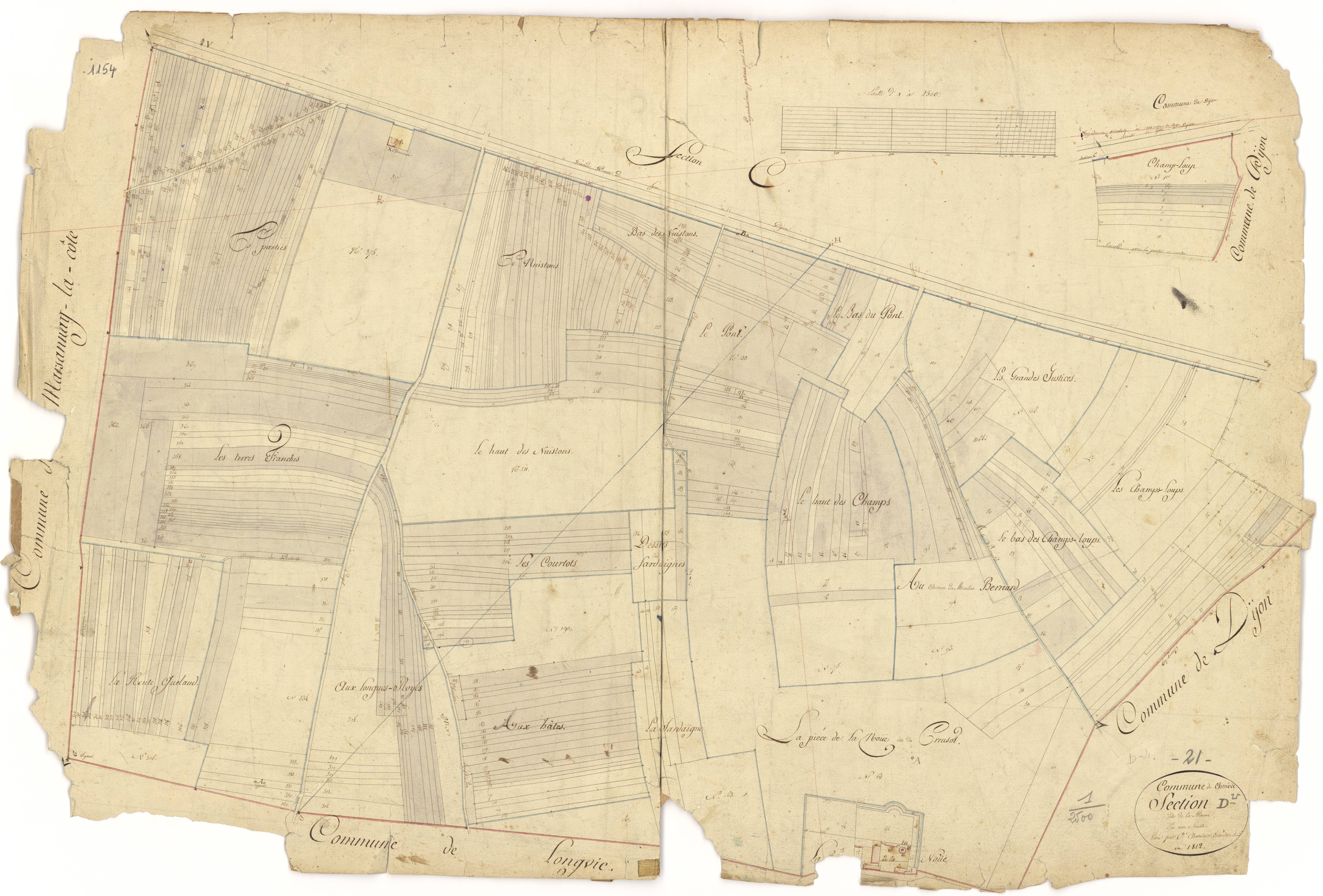Chenôve - Section D - 3 P PLAN 173/5