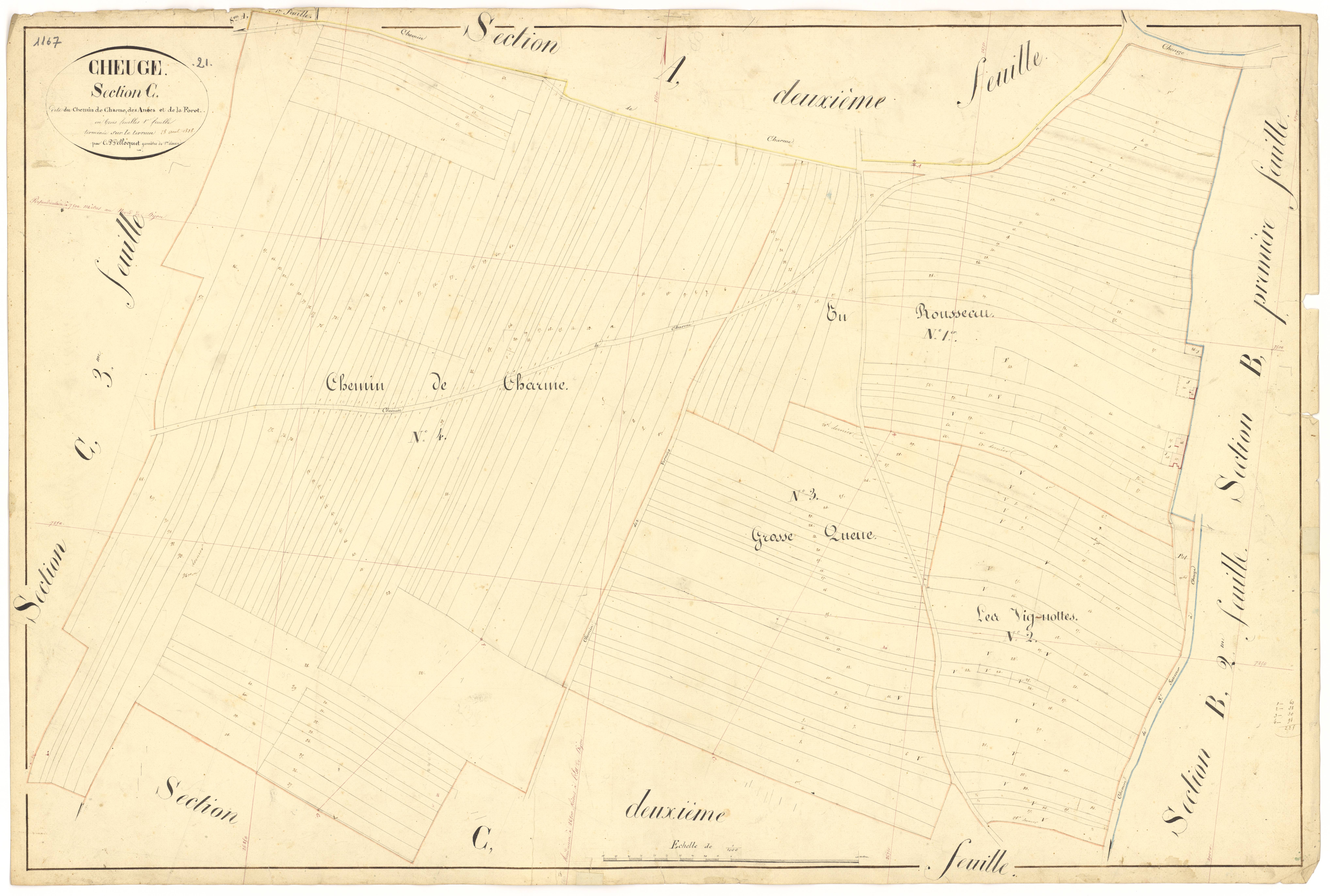 Cheuge - Section C1 - 3 P PLAN 174/13