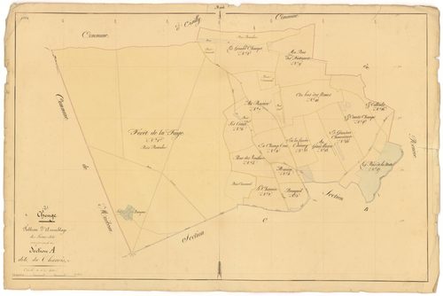 Cheuge - Section A (tableau d'assemblage) - 3 P PLAN 174/2