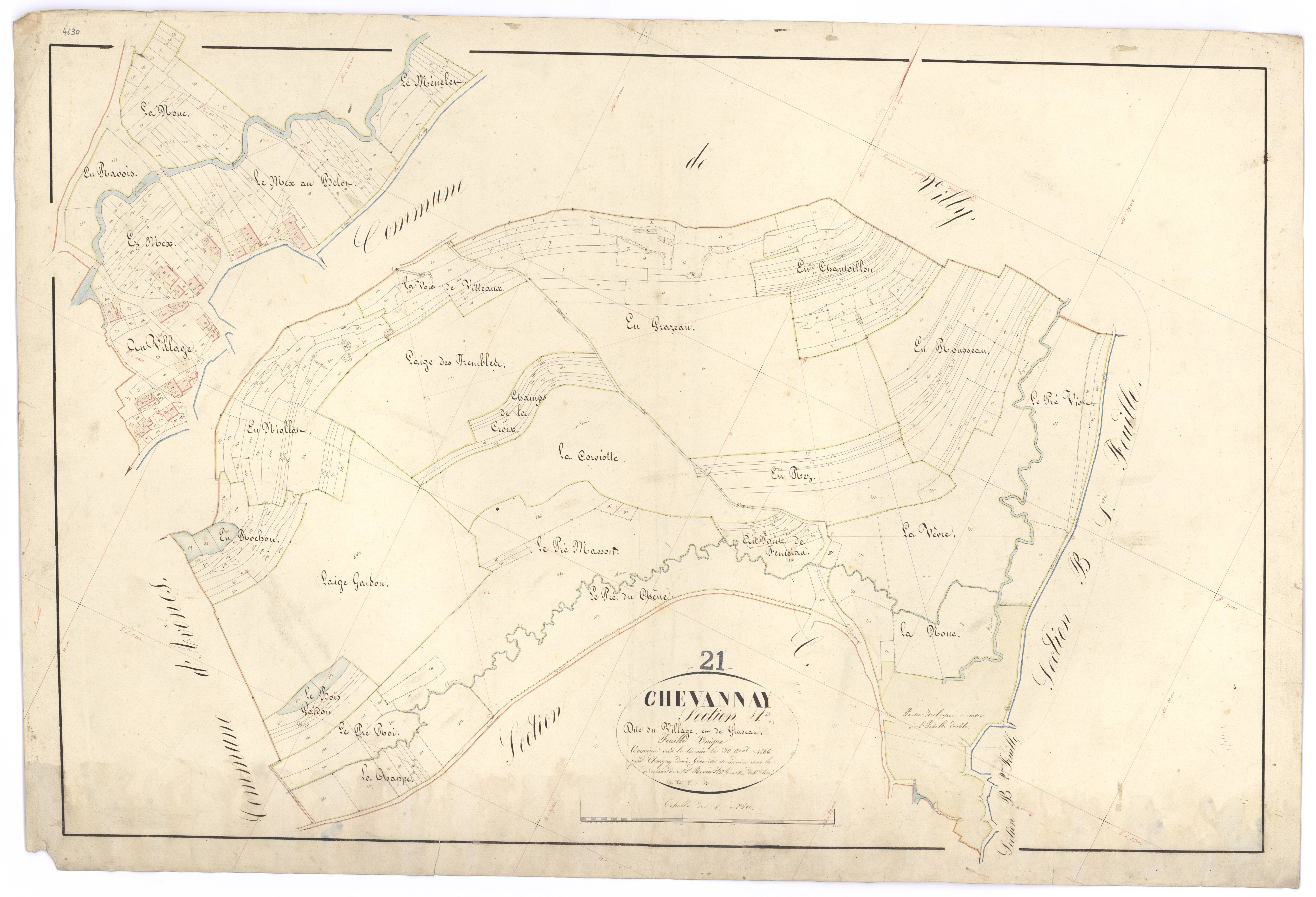 Chevannay - Section A - 3 P PLAN 175/2