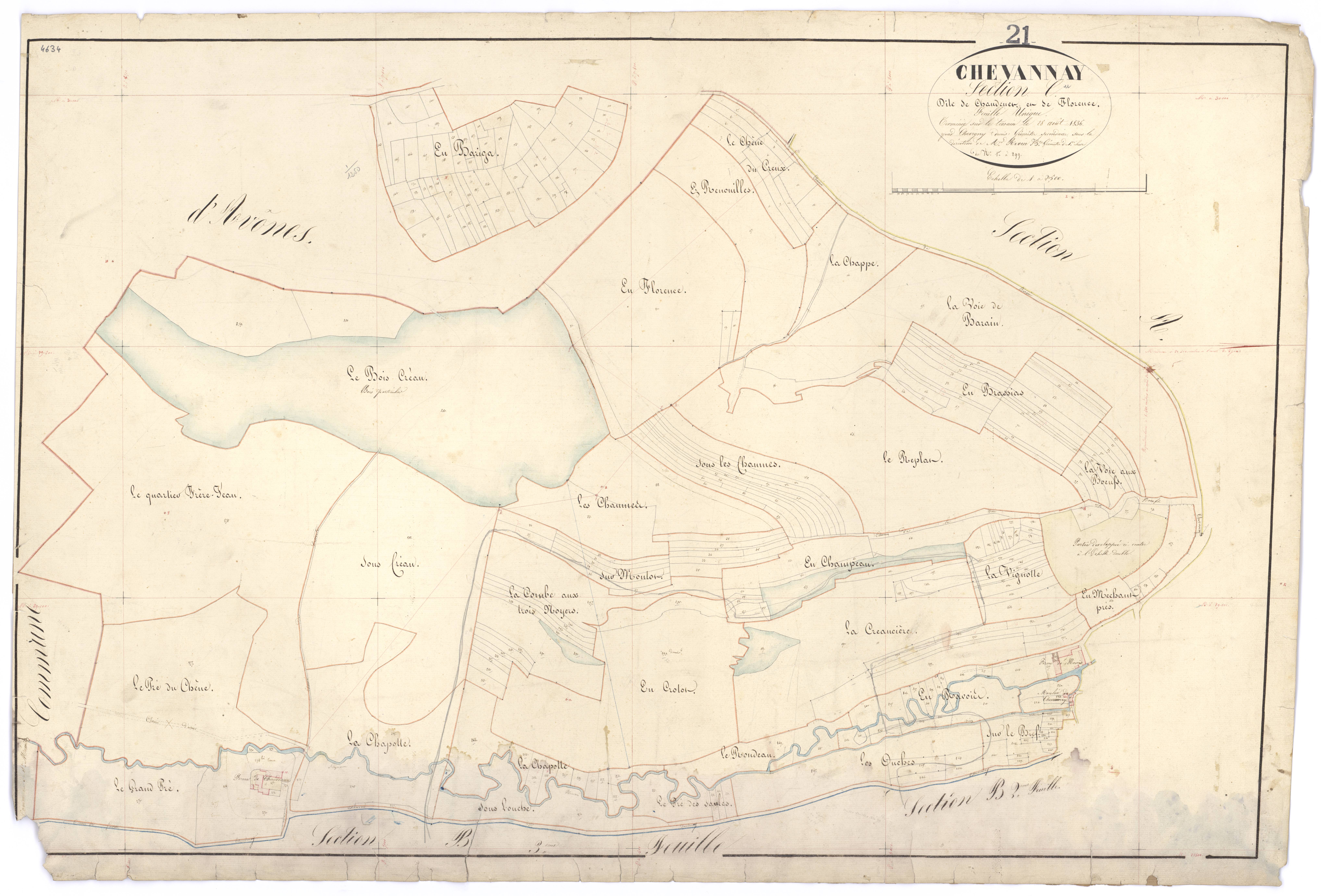Chevannay - Section C - 3 P PLAN 175/6