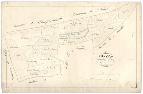 Chevannay - Section B1 - 3 P PLAN 175/3