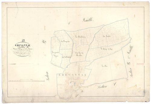 Chevannay - Section B2 - 3 P PLAN 175/4