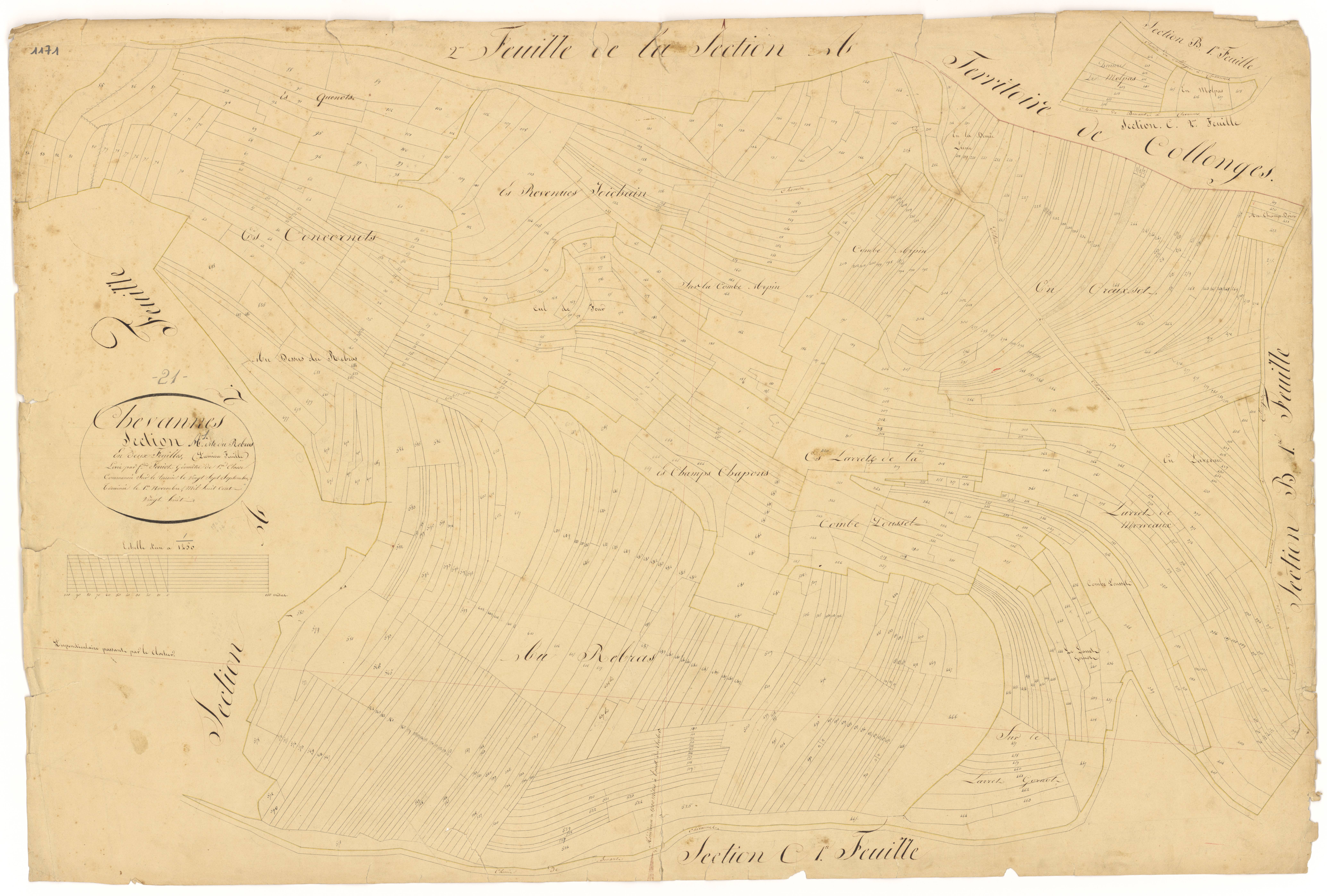Chevannes - Section A1 - 3 P PLAN 176/2
