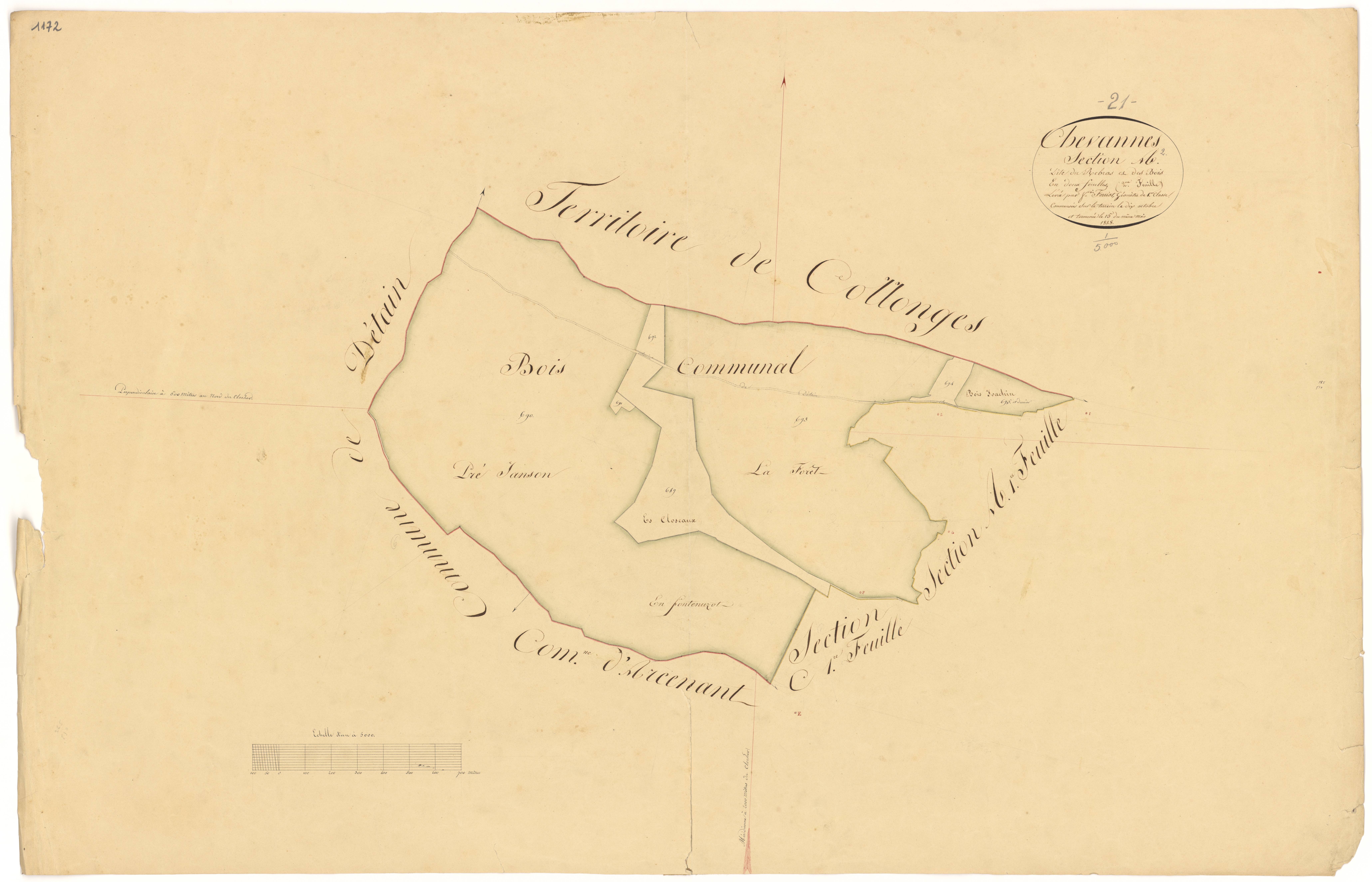 Chevannes - Section A2 - 3 P PLAN 176/3