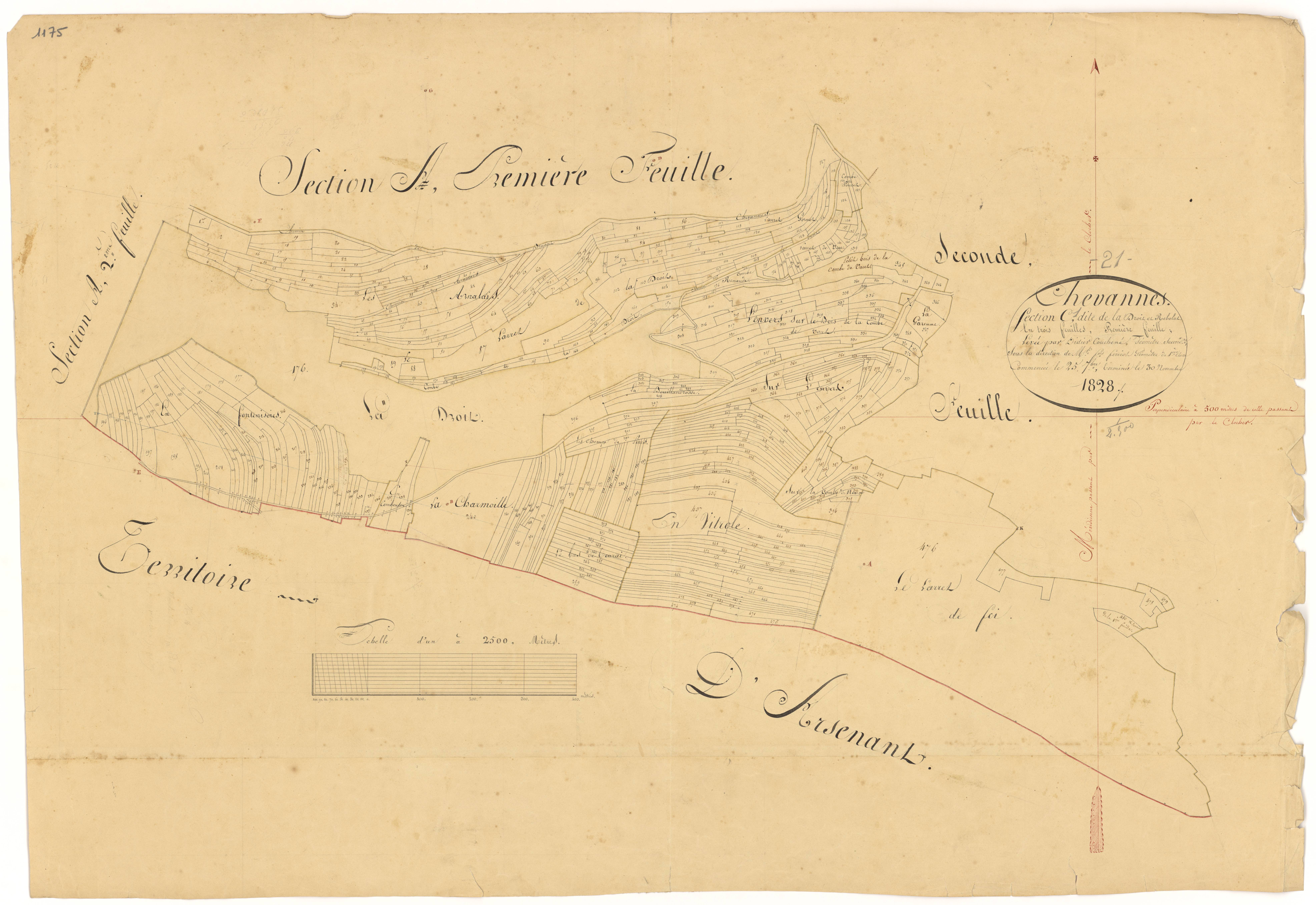 Chevannes - Section C1 - 3 P PLAN 176/6