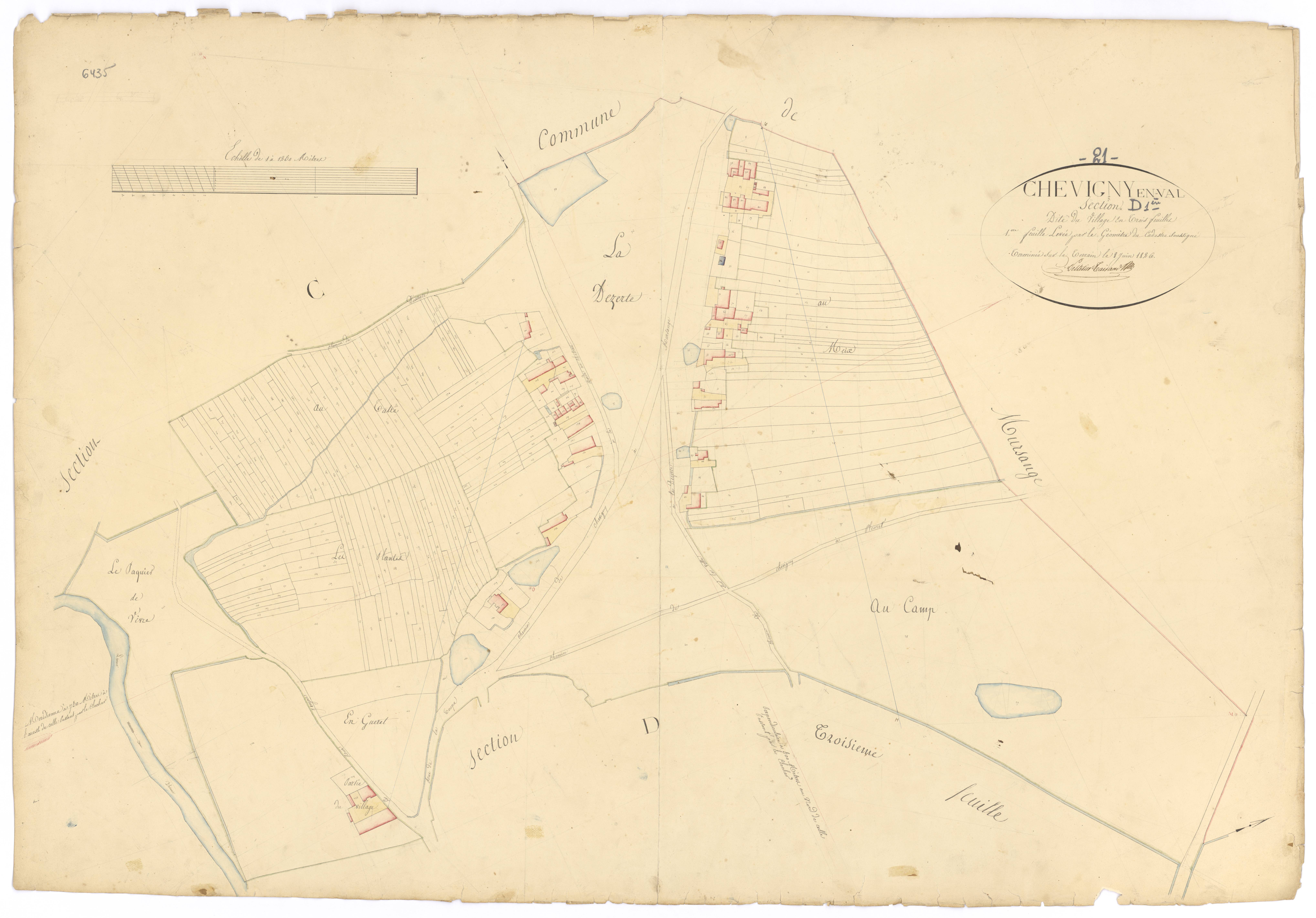 Chevigny-en-Valière - Section D1 - 3 P PLAN 177/5