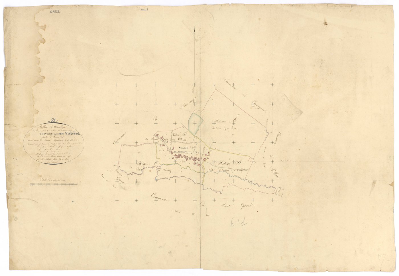 Chevigny-en-Valière - Tableau d'assemblage - 3 P PLAN 177/1