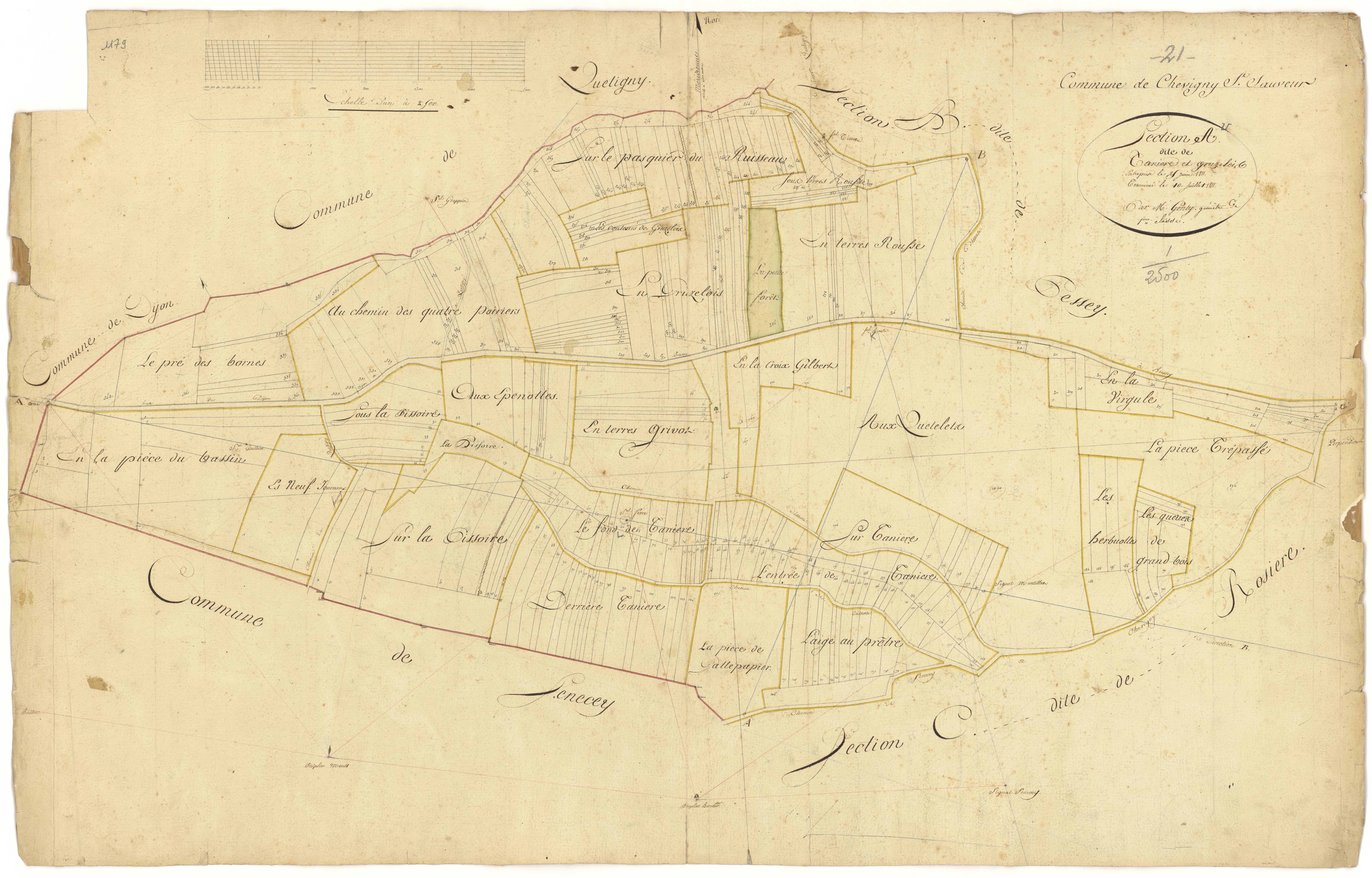 Chevigny-Saint-Sauveur - Section A - 3 P PLAN 178/2