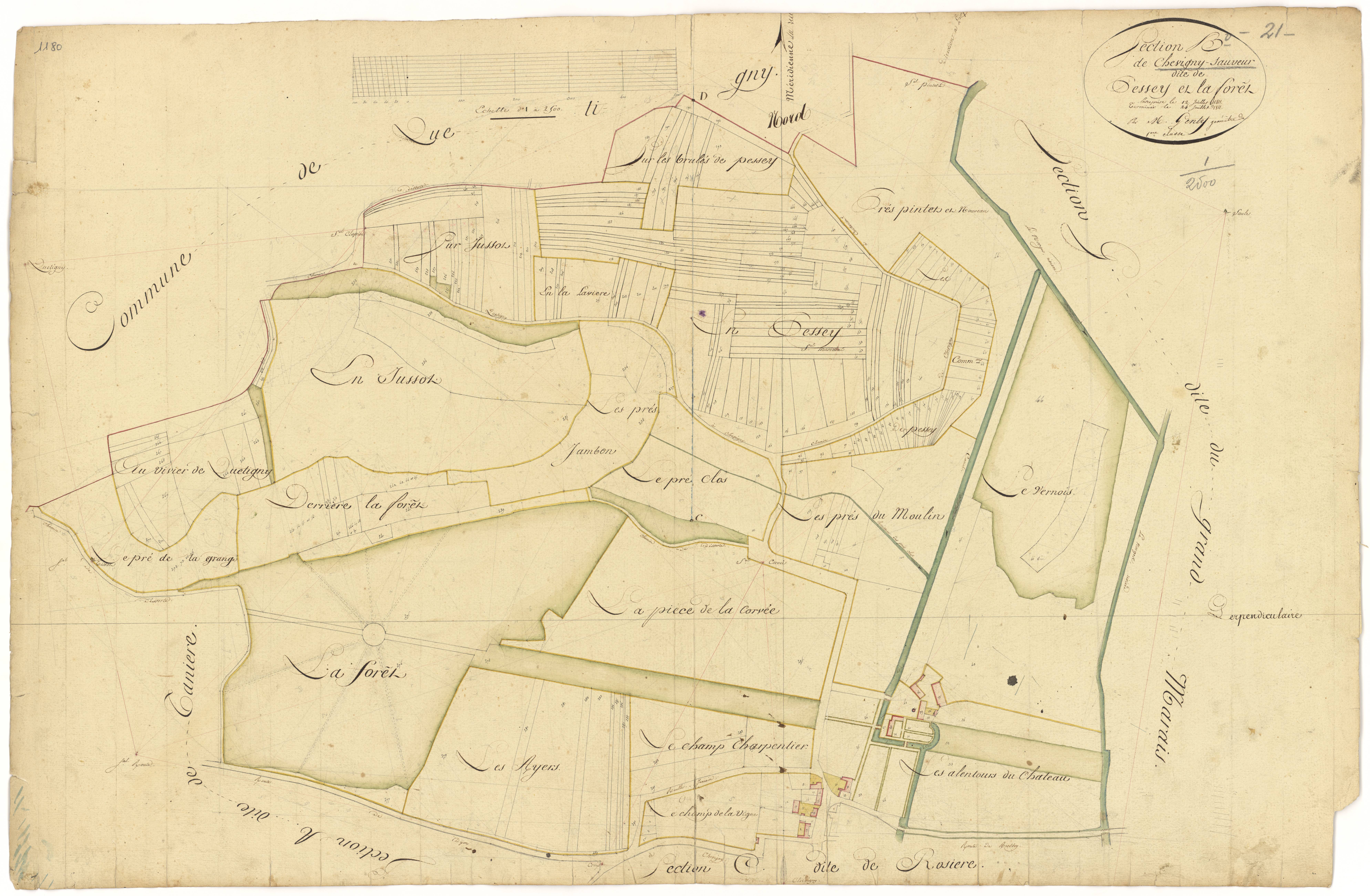 Chevigny-Saint-Sauveur - Section B - 3 P PLAN 178/3
