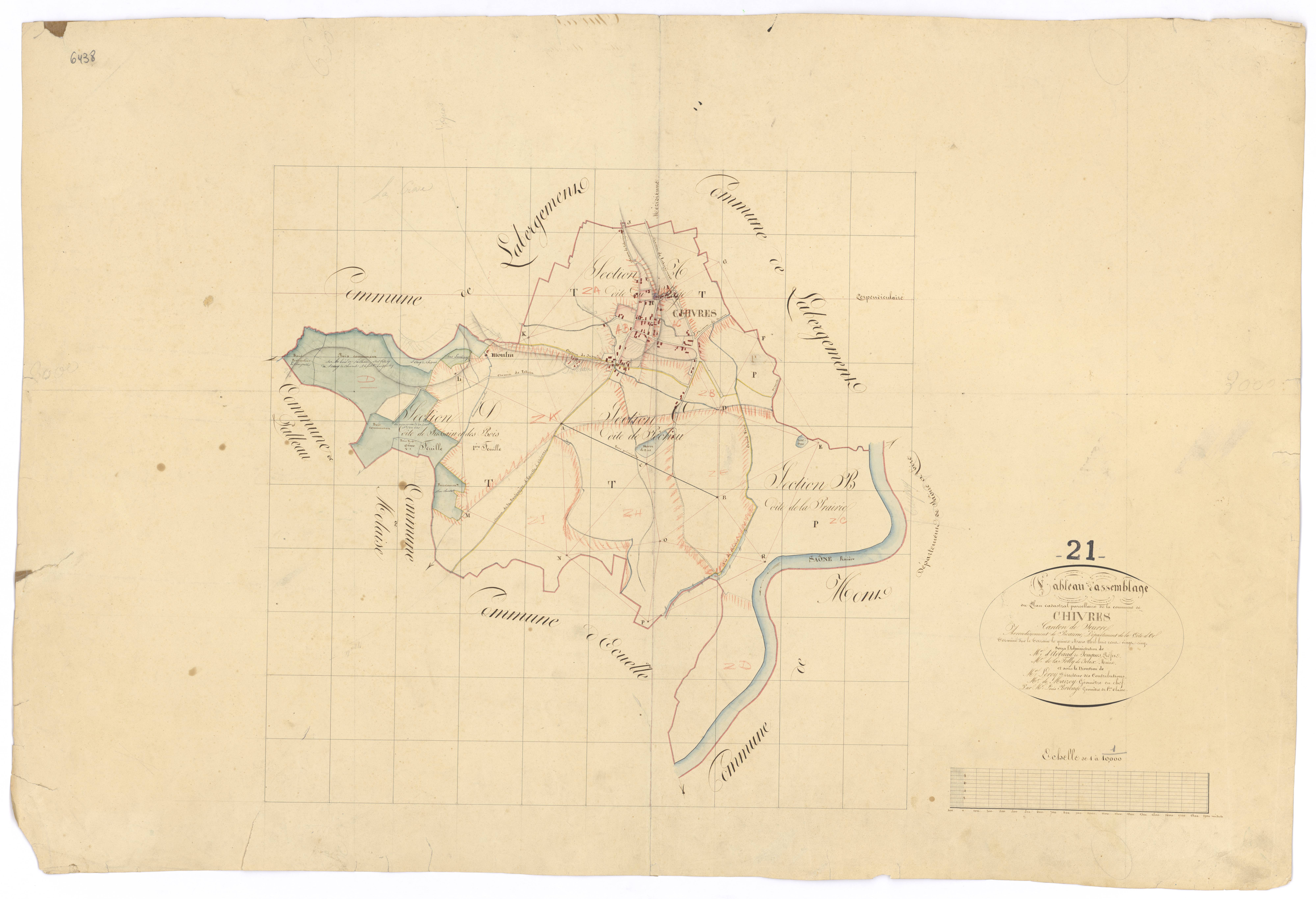 Chivres - Tableau d'assemblage - 3 P PLAN 179/1