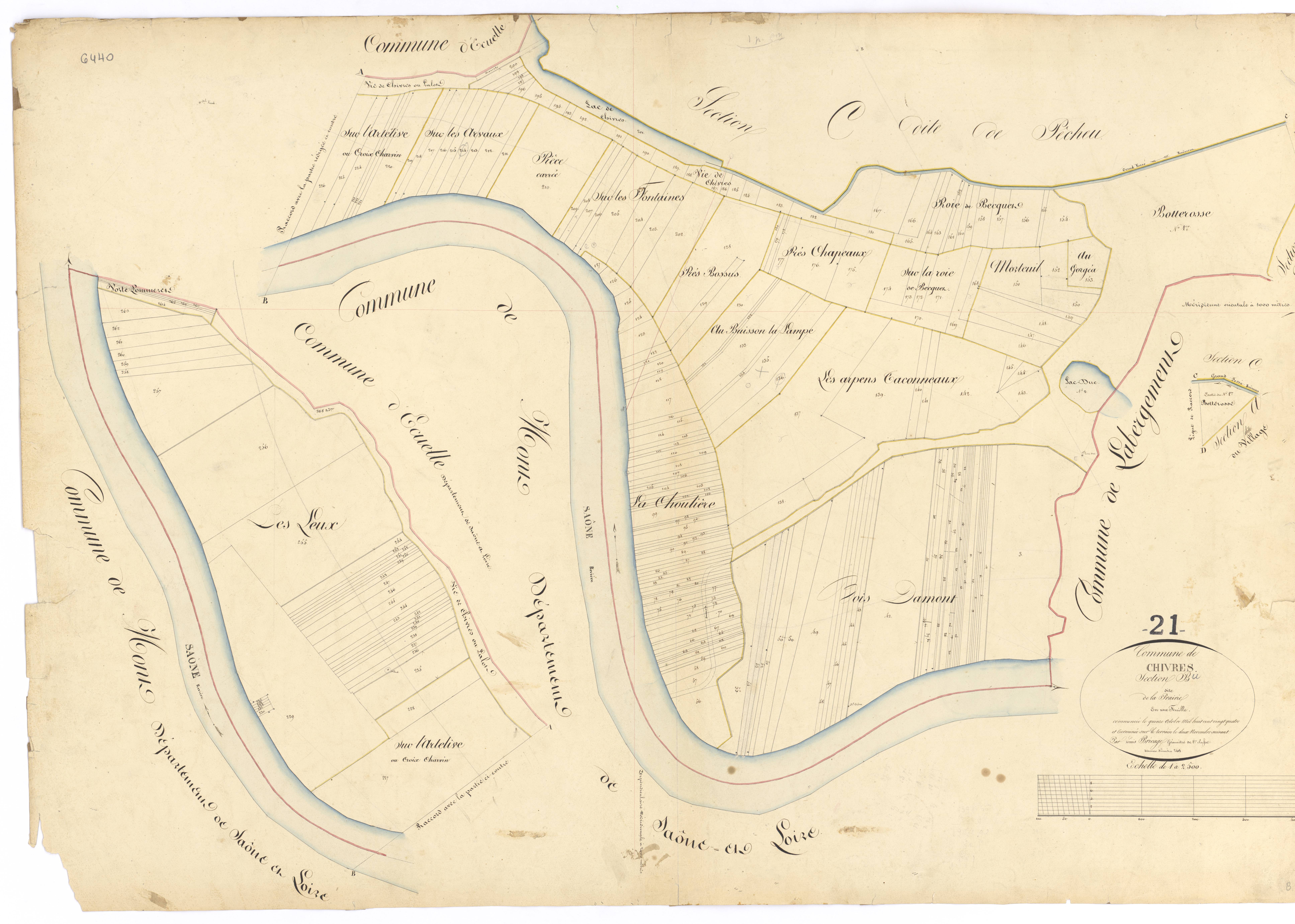 Chivres - Section B - 3 P PLAN 179/3