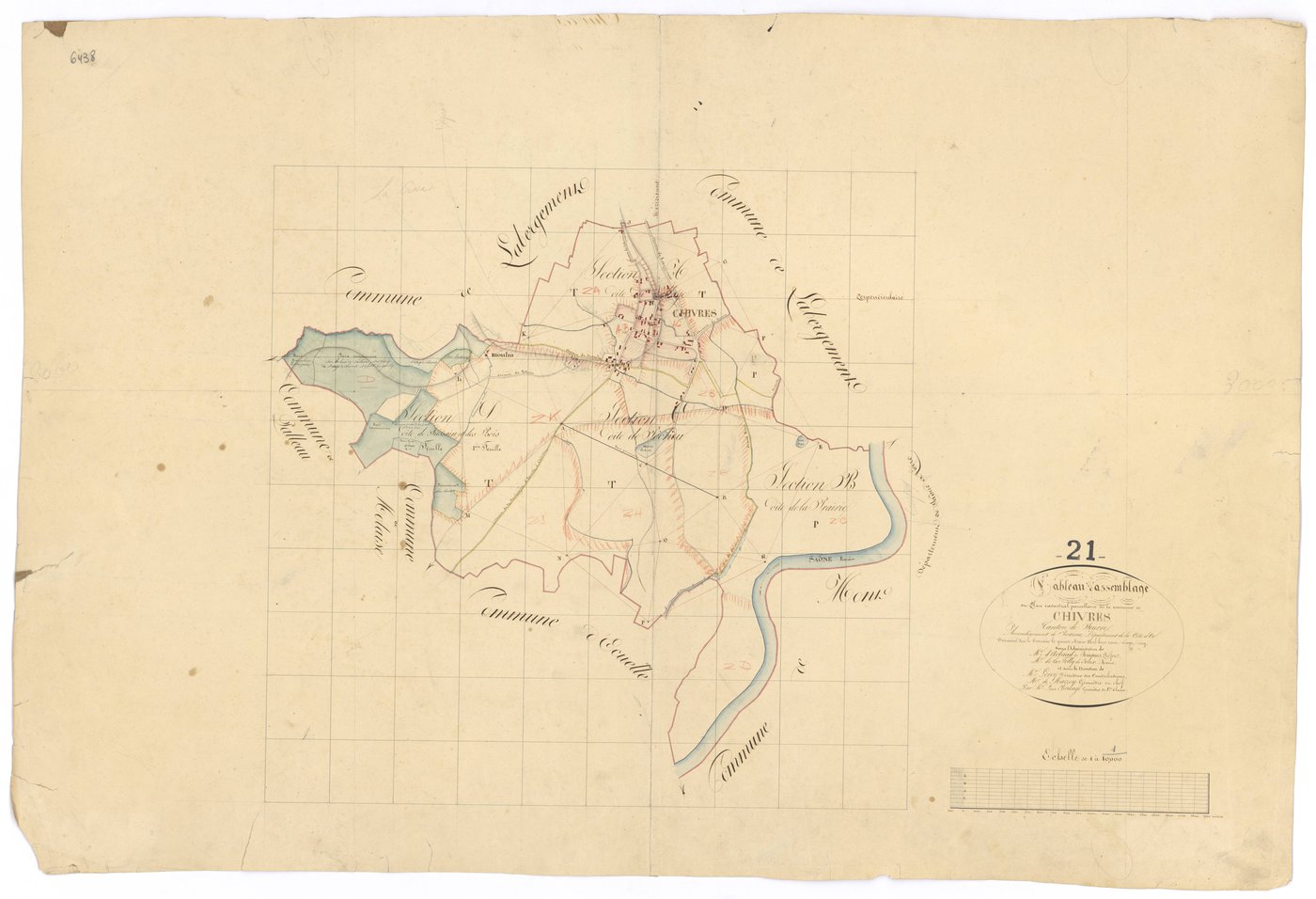 Chivres - Tableau d'assemblage - 3 P PLAN 179/1