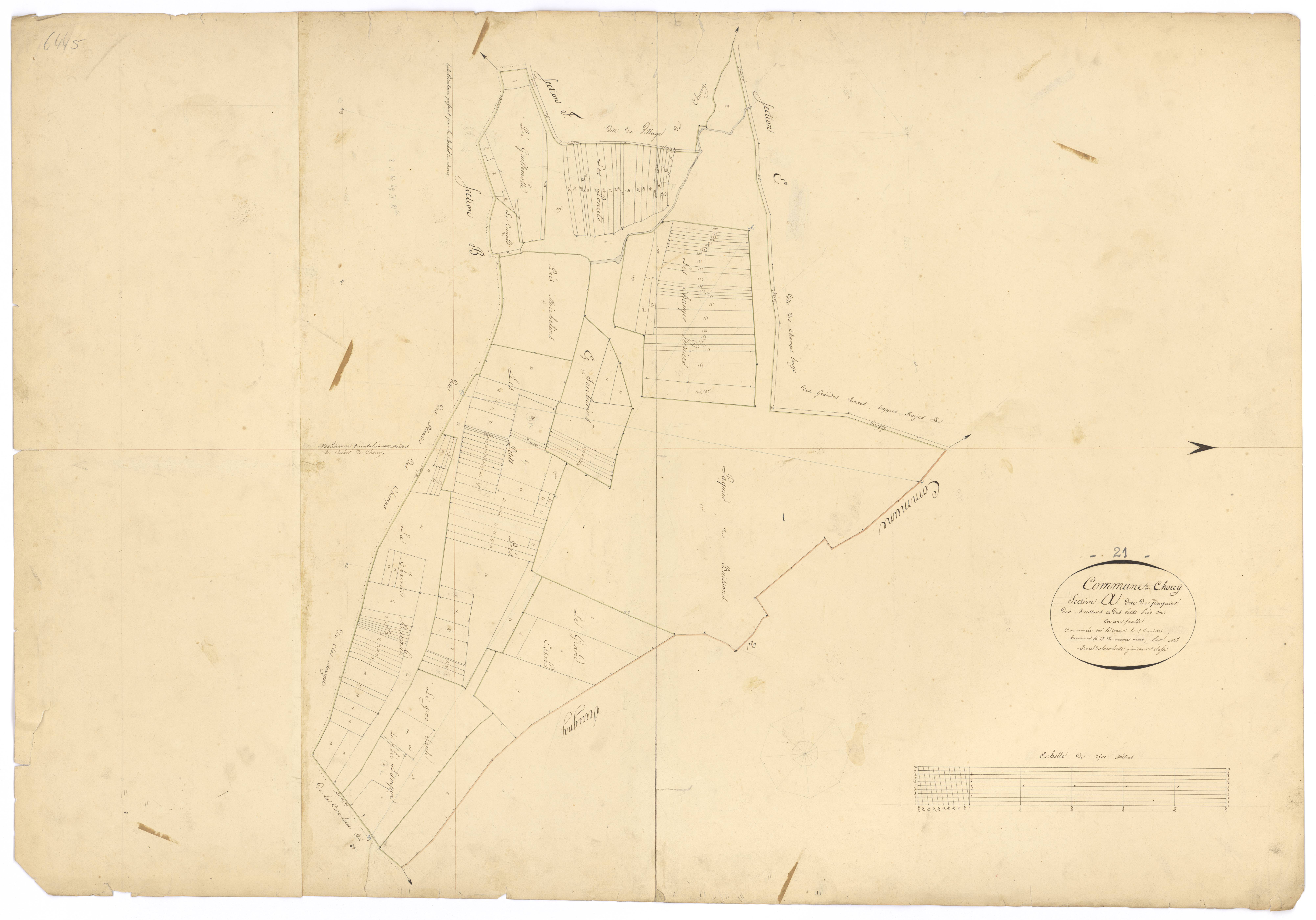 Chorey-lès-Beaune - Section A - 3 P PLAN 180/2