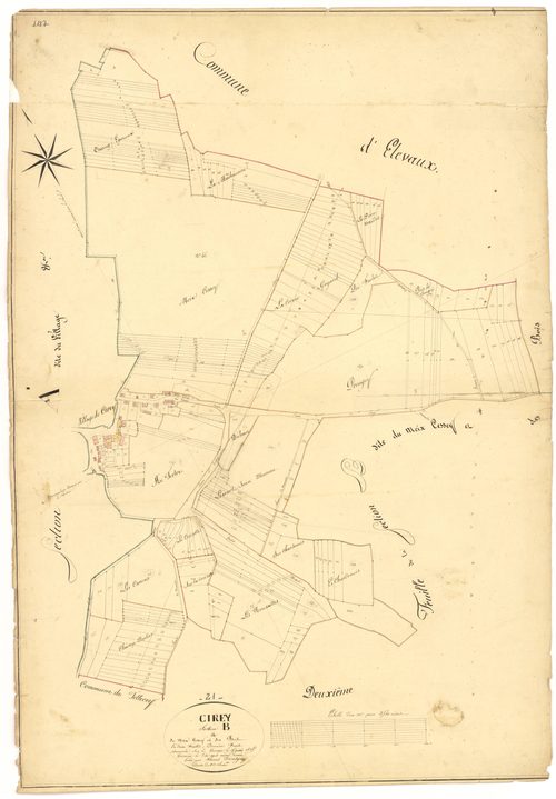 Cirey-lès-Pontailler - Section B1 - 3 P PLAN 182/3