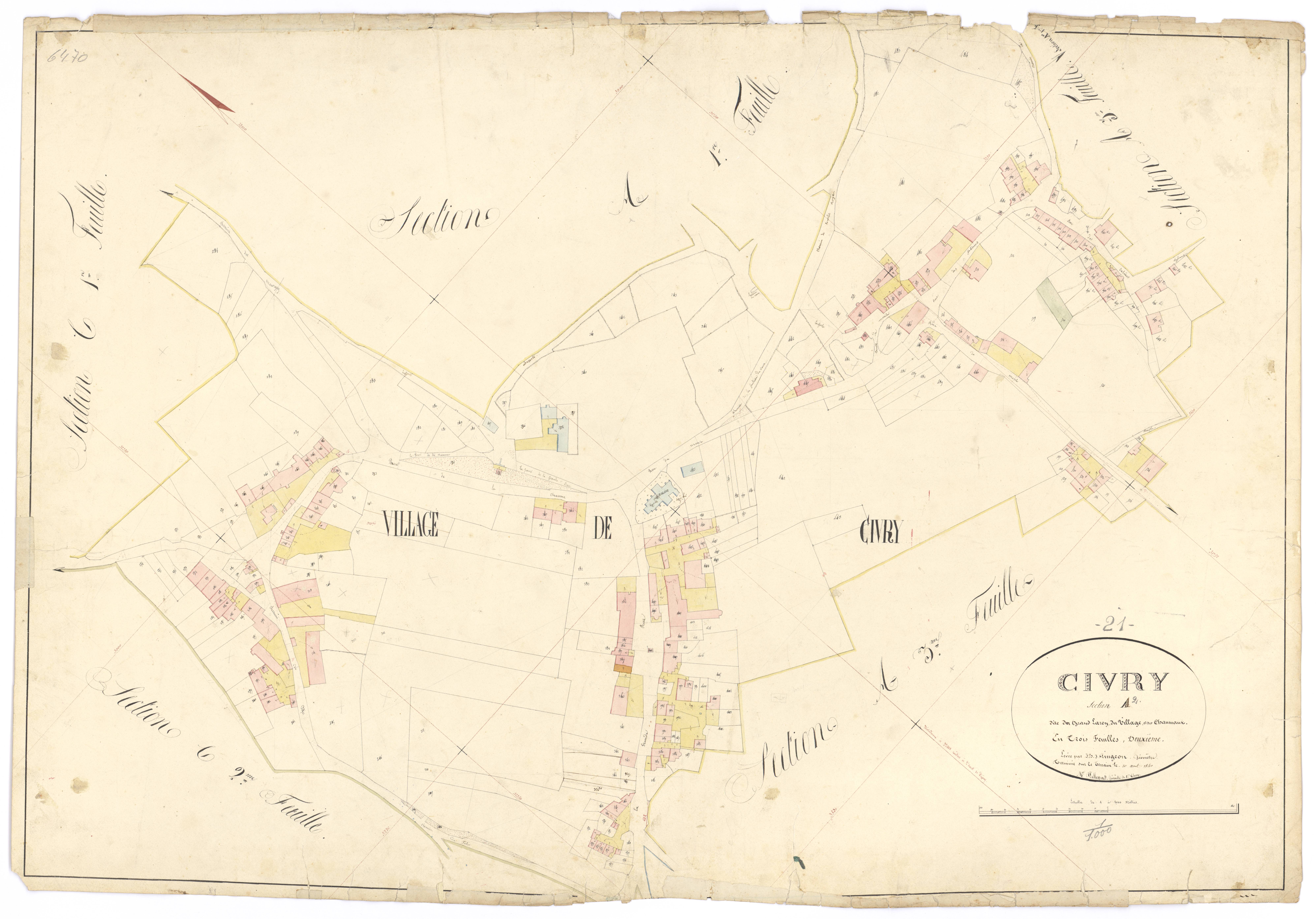 Civry-en-Montagne - Section A2 - 3 P PLAN 183/3