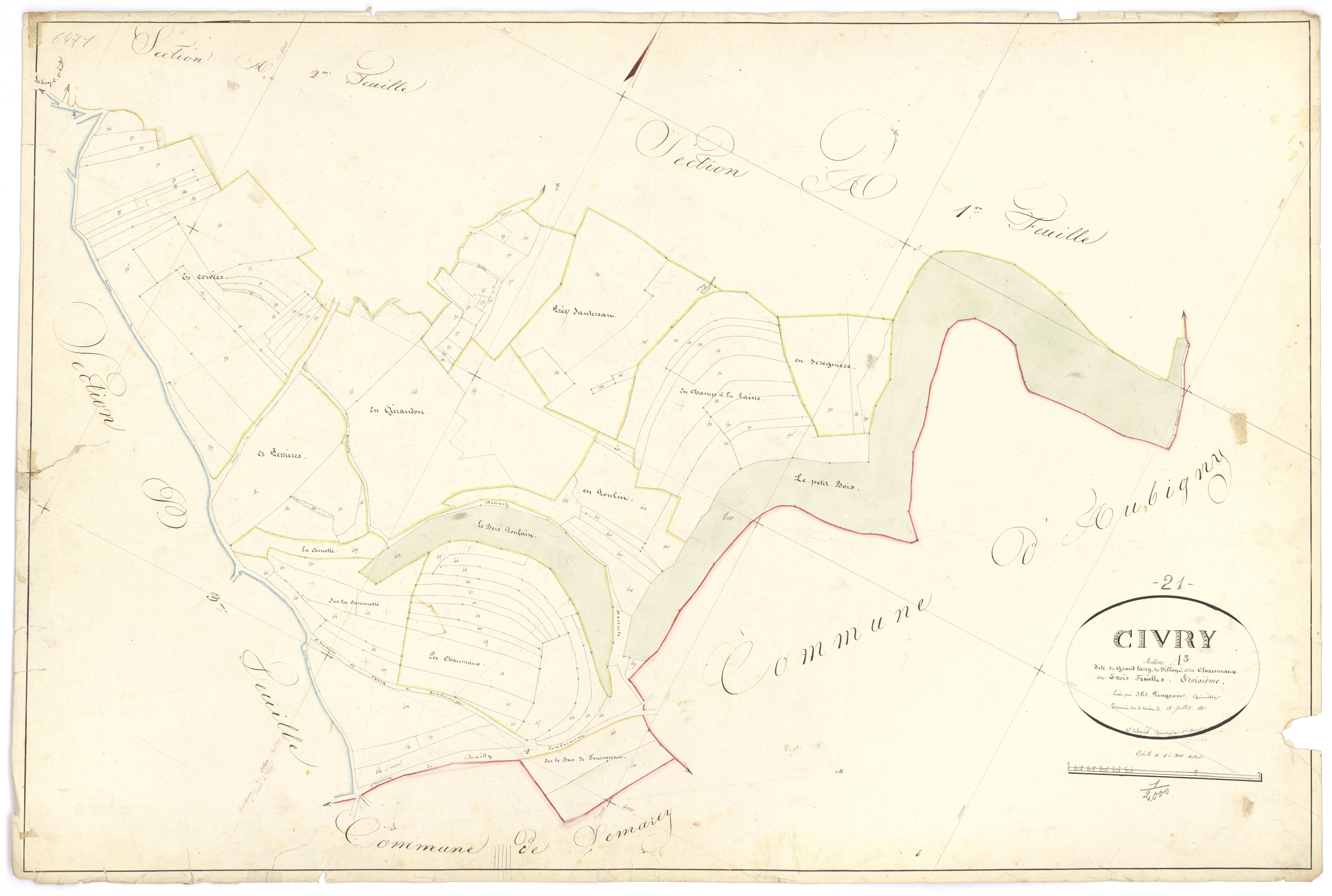 Civry-en-Montagne - Section A3 - 3 P PLAN 183/4